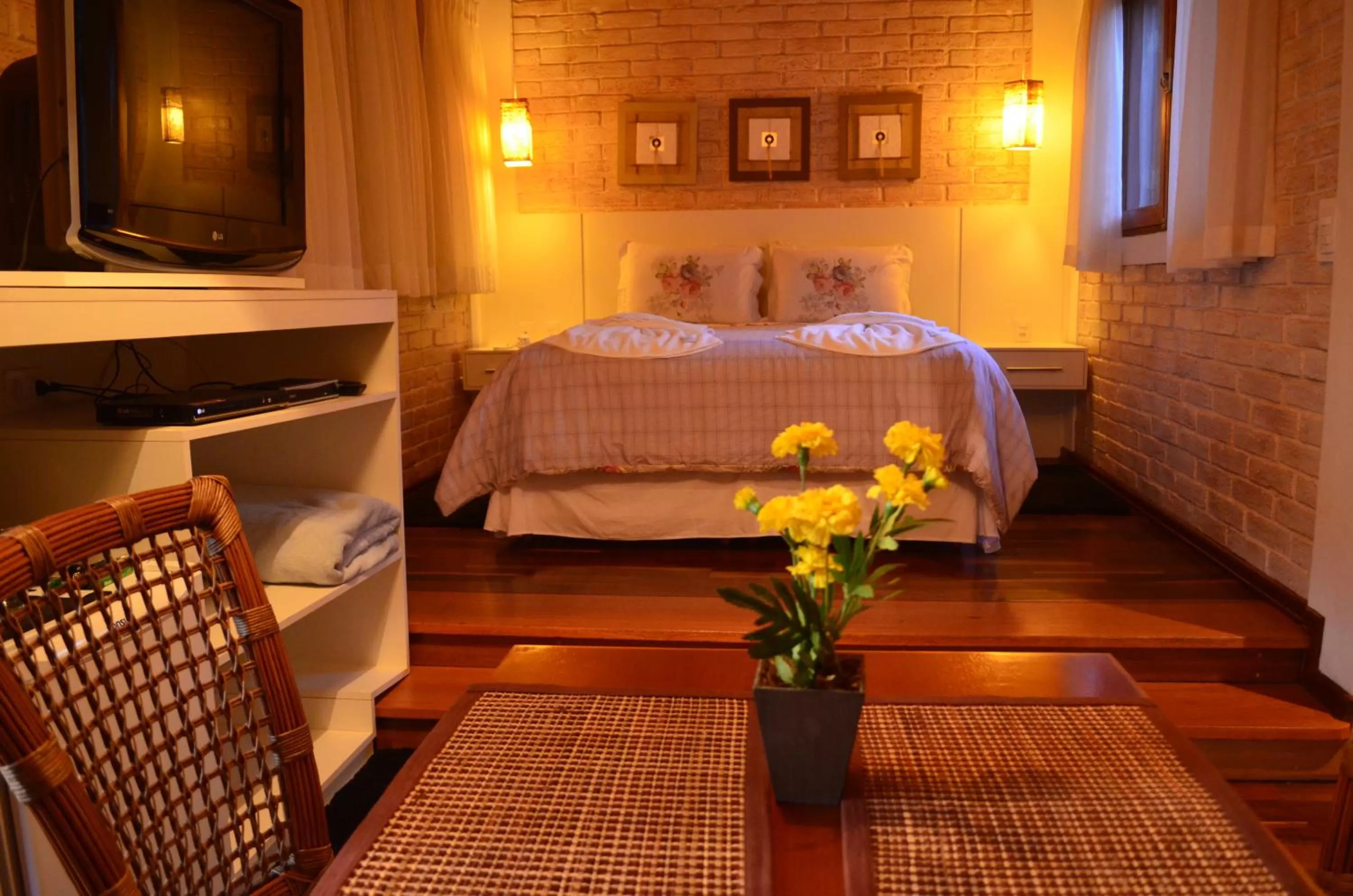 Bed in Pousada Toca Da Coruja