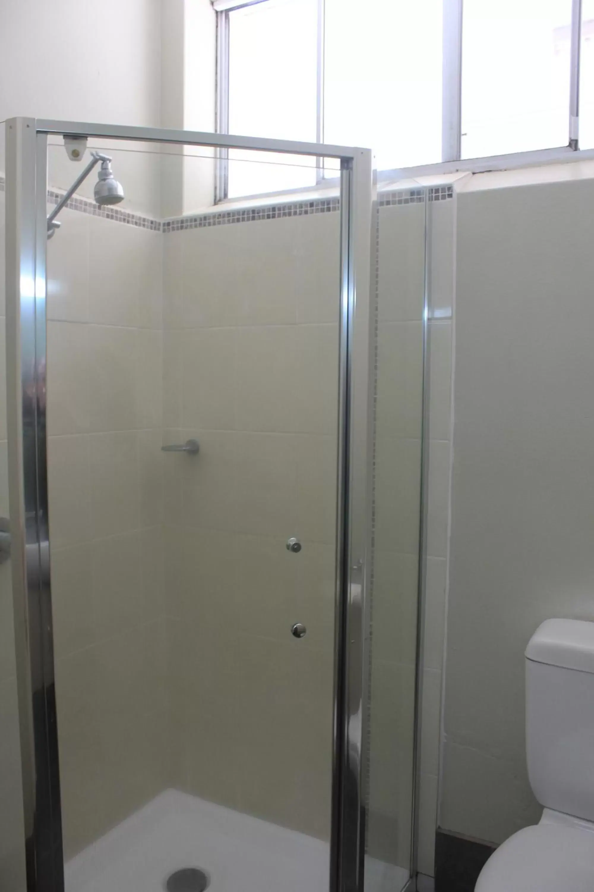 Shower, Bathroom in Aromet Motor Inn