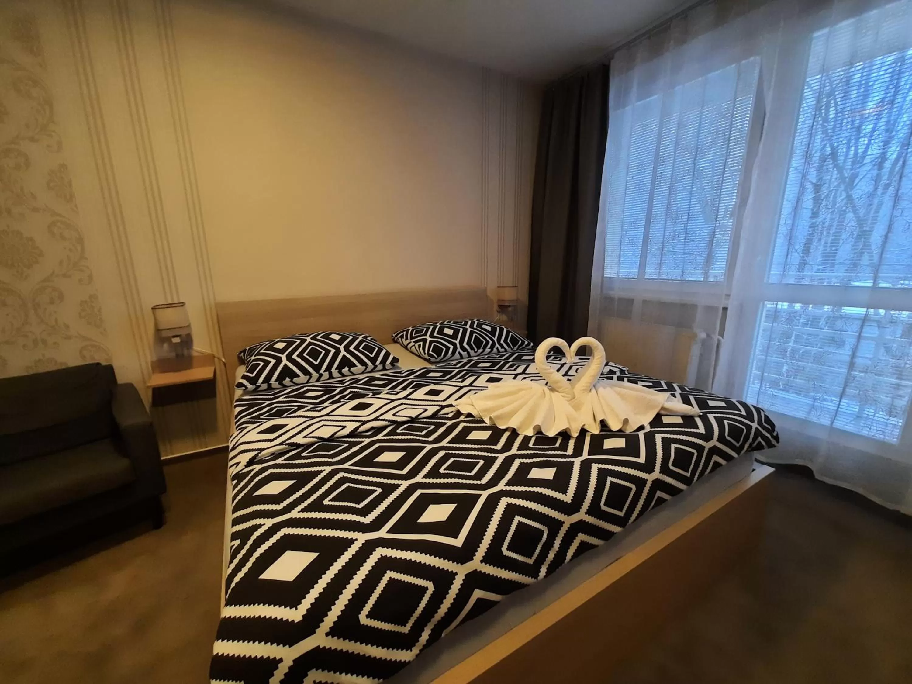 Bed in Hotel Boršičanka