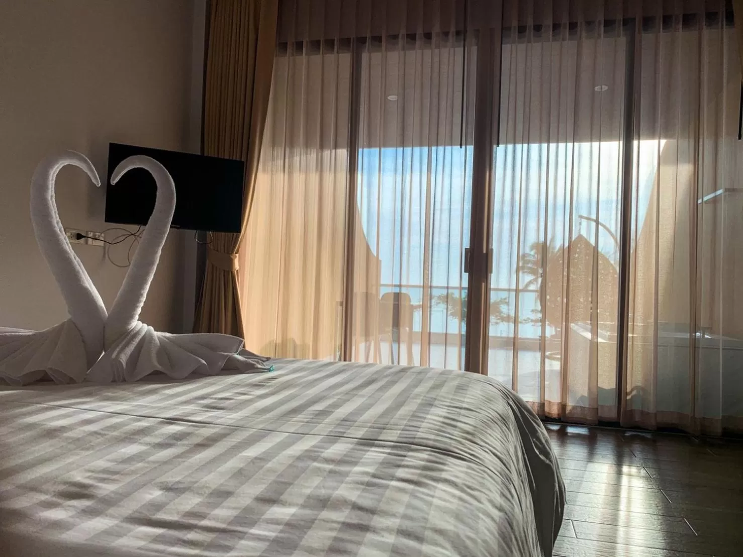 Bed in Kaibae Hut Resort