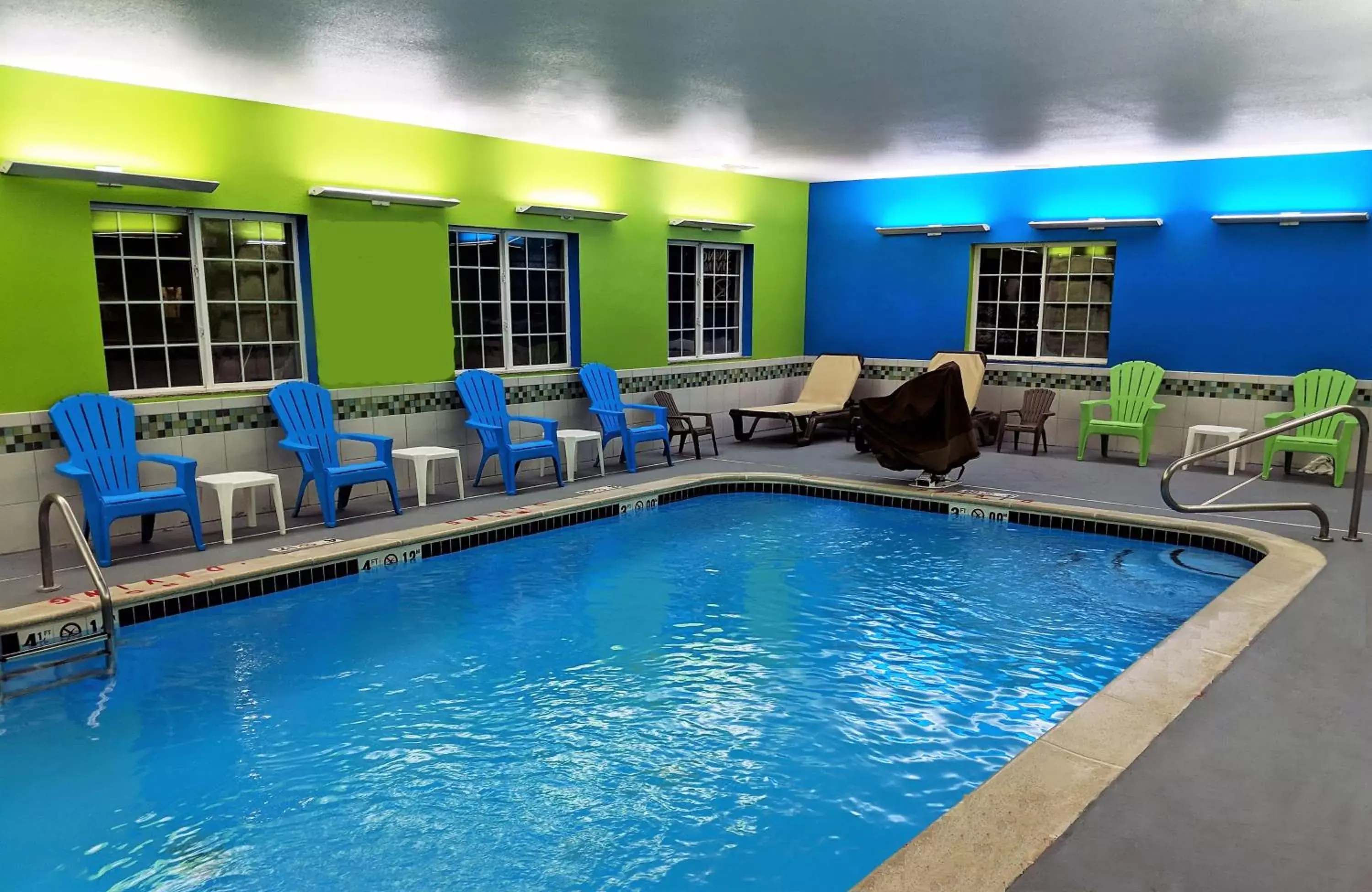 Swimming pool in Microtel Inn & Suites by Wyndham Michigan City