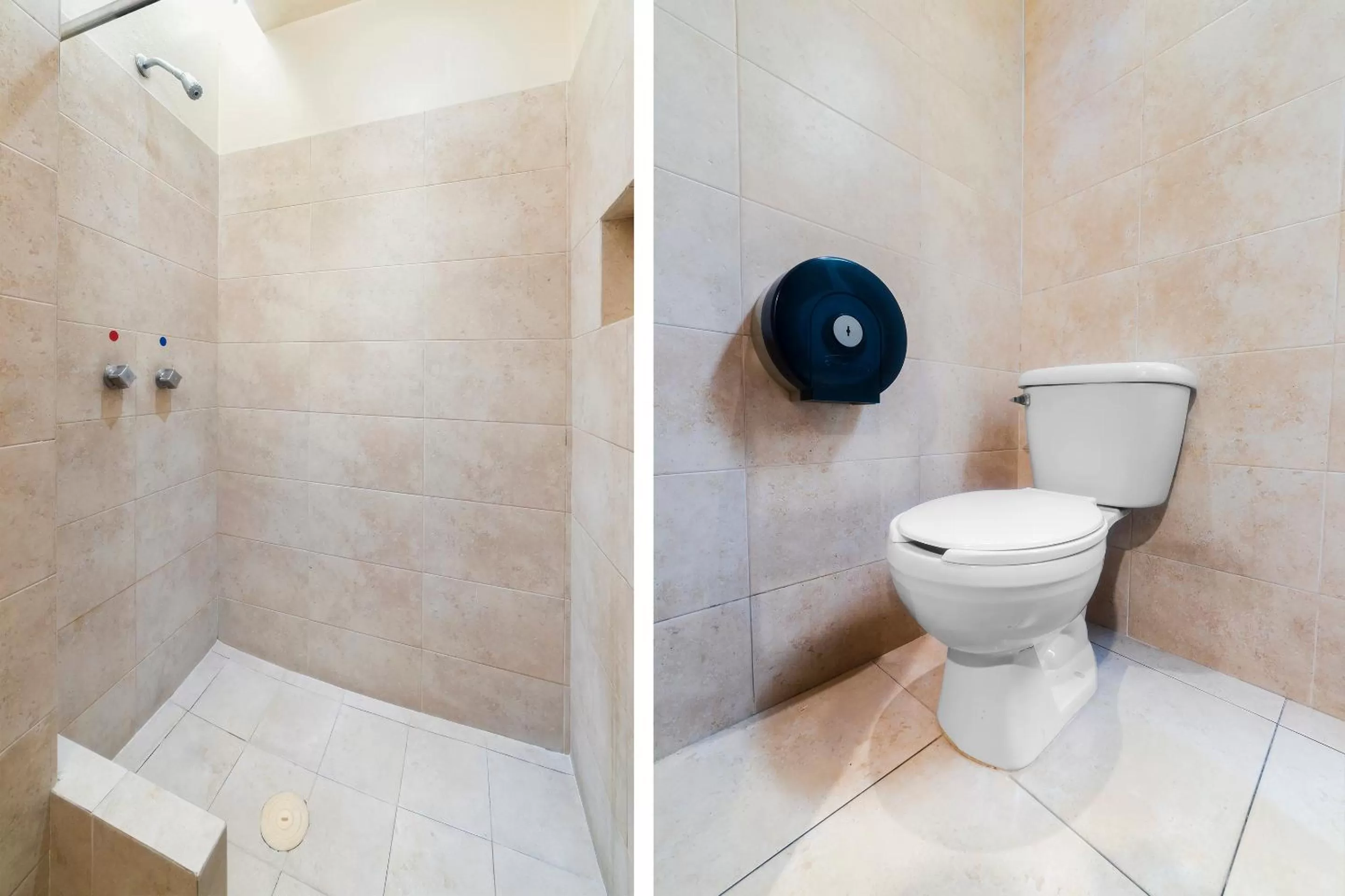 Shower in Hotel Kapu, Puebla