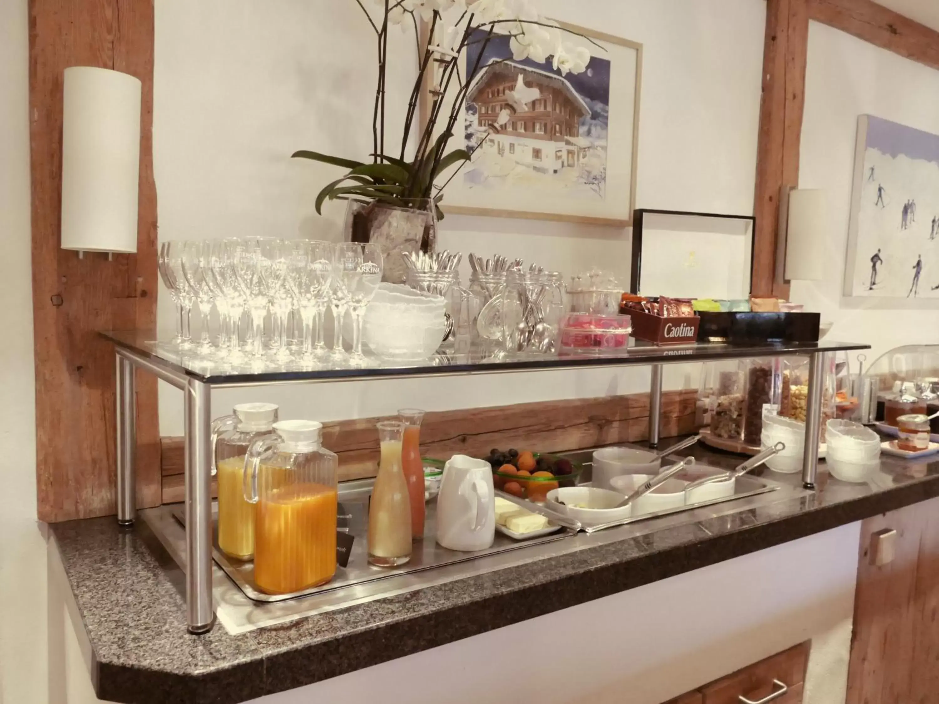 Buffet breakfast, Food in Hotel Kernen