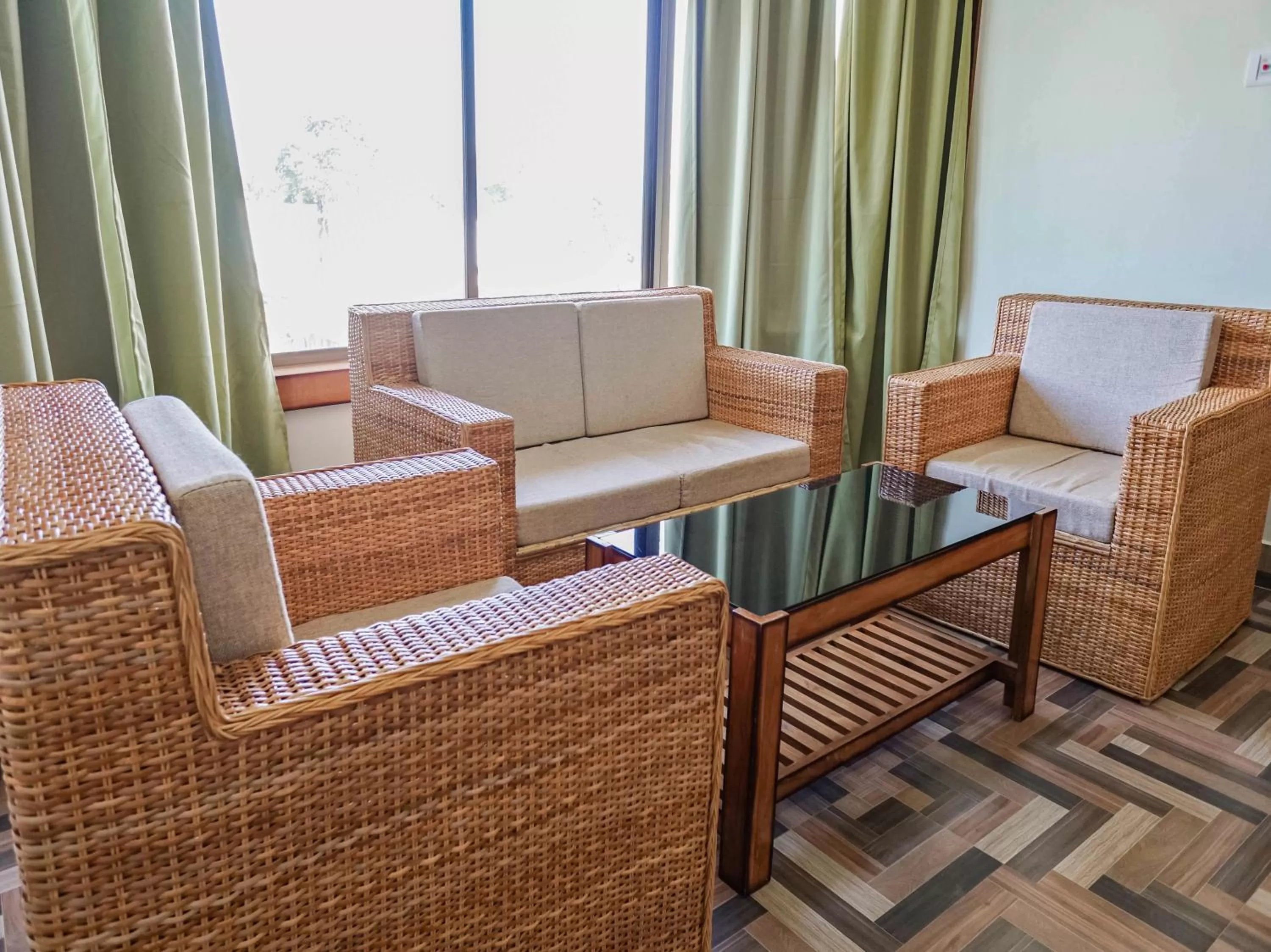 Seating area in Pemaling Lords Eco Inn Guwahati