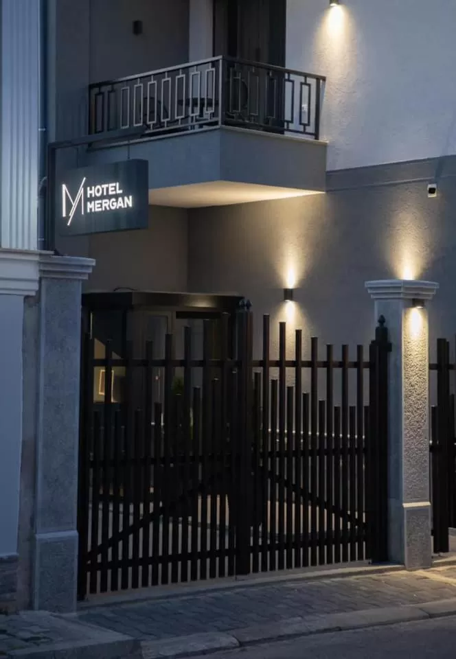 Facade/entrance in Mergan Hotel