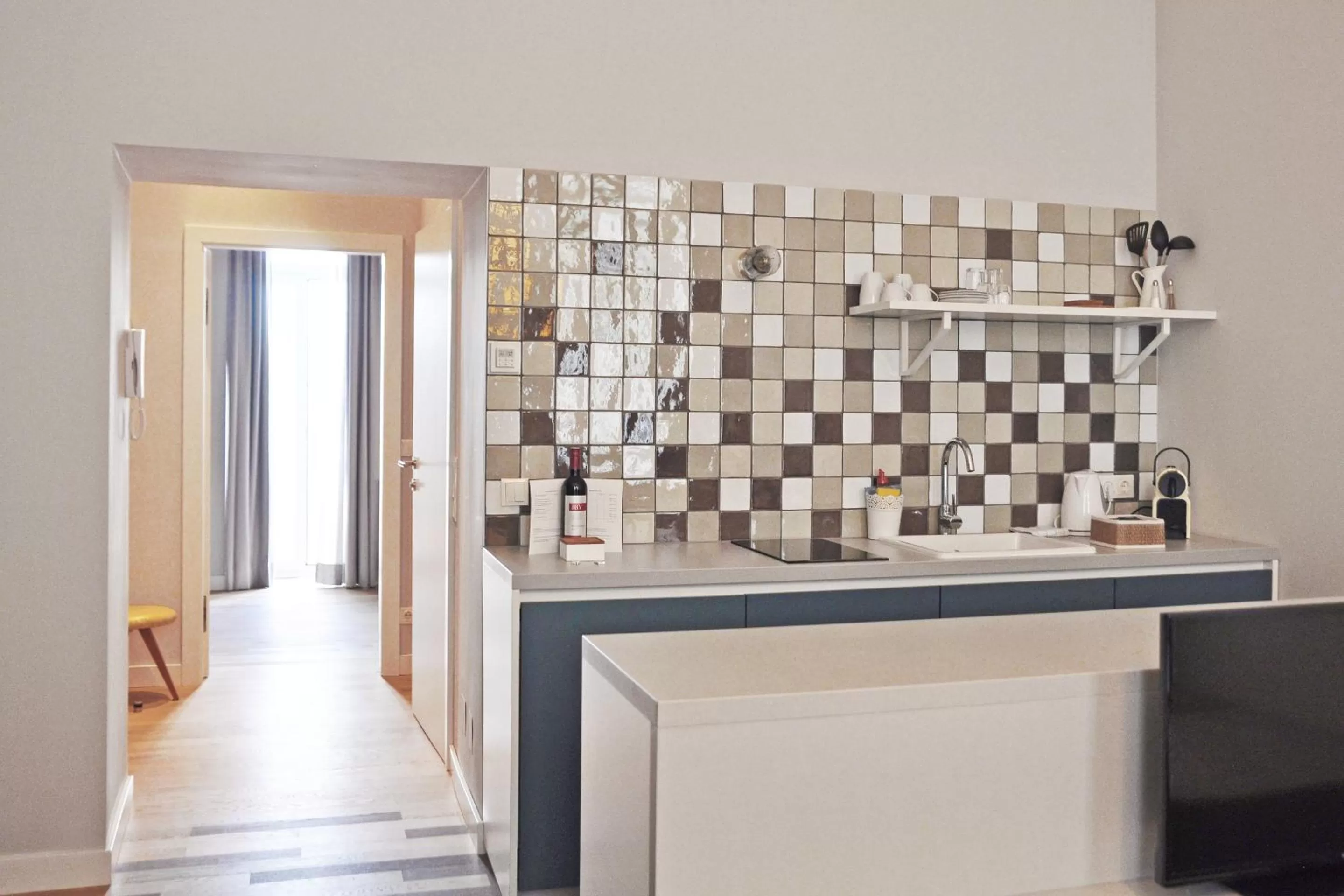 Kitchen or kitchenette in grätzlhotel Schönbrunn