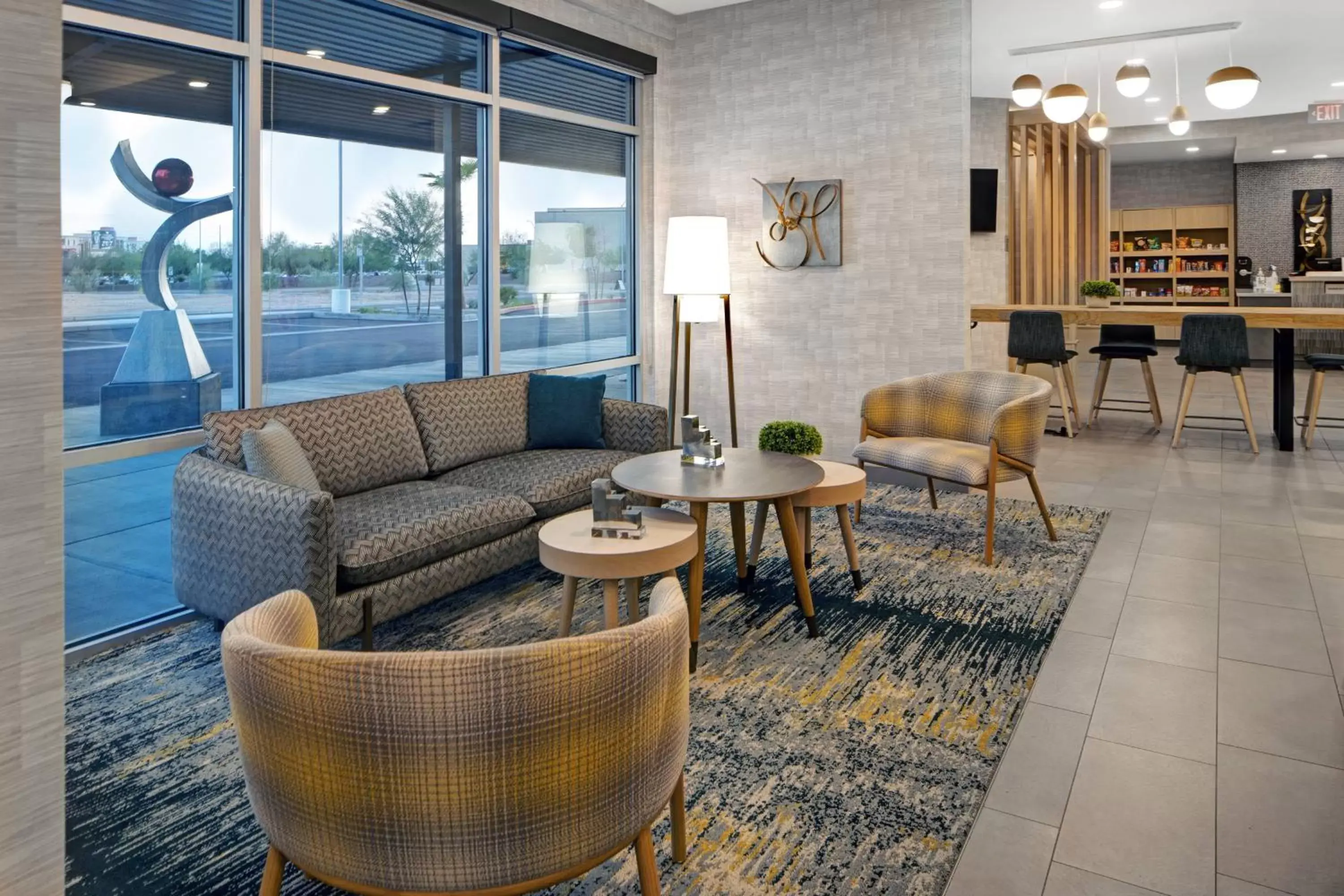 Lobby or reception, Lounge/Bar in TownePlace Suites by Marriott Phoenix Glendale Sports & Entertainment District