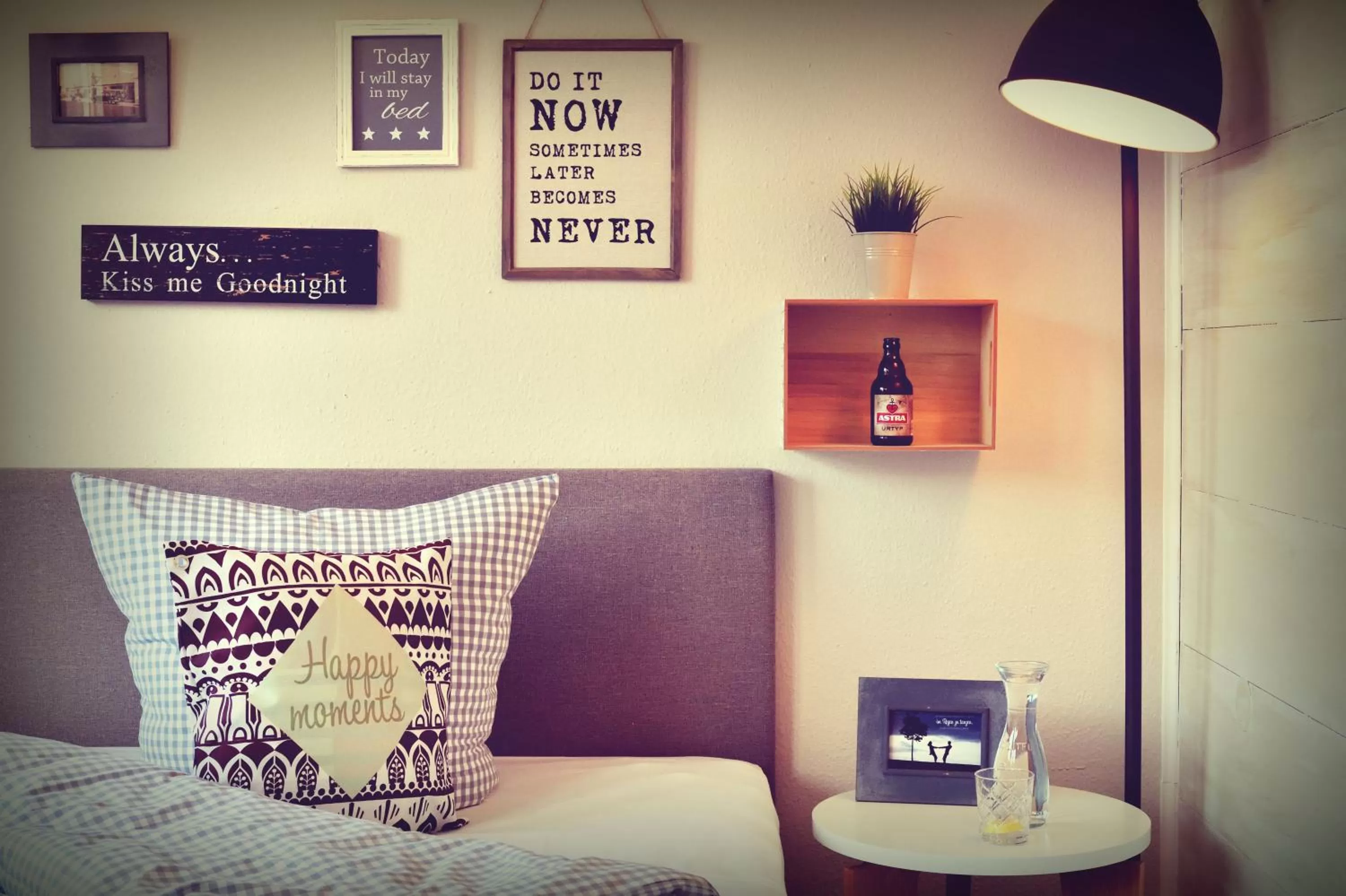 Decorative detail, Bed in Hotel Nagel