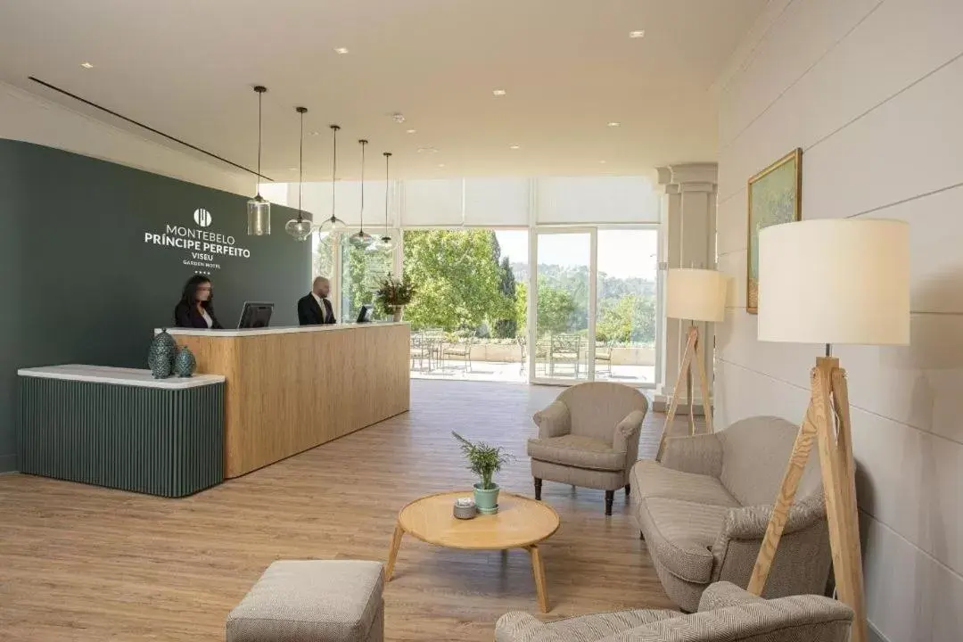 Lobby or reception in Montebelo Principe Perfeito Viseu Garden Hotel Lobby or reception in Montebelo Principe Perfeito Viseu Garden Hotel