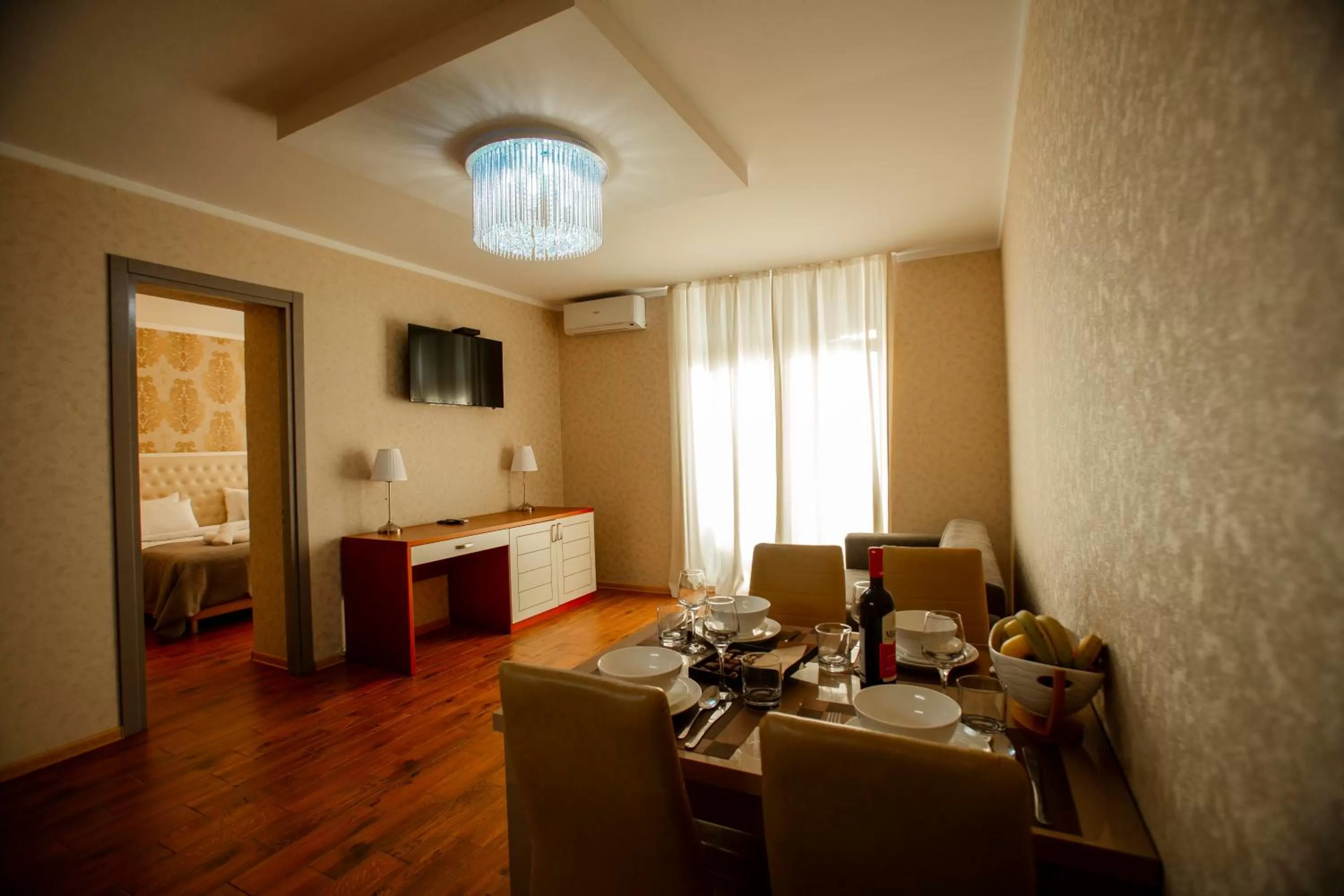TV and multimedia, Dining Area in Holiday Lux Sea Towers Batumi