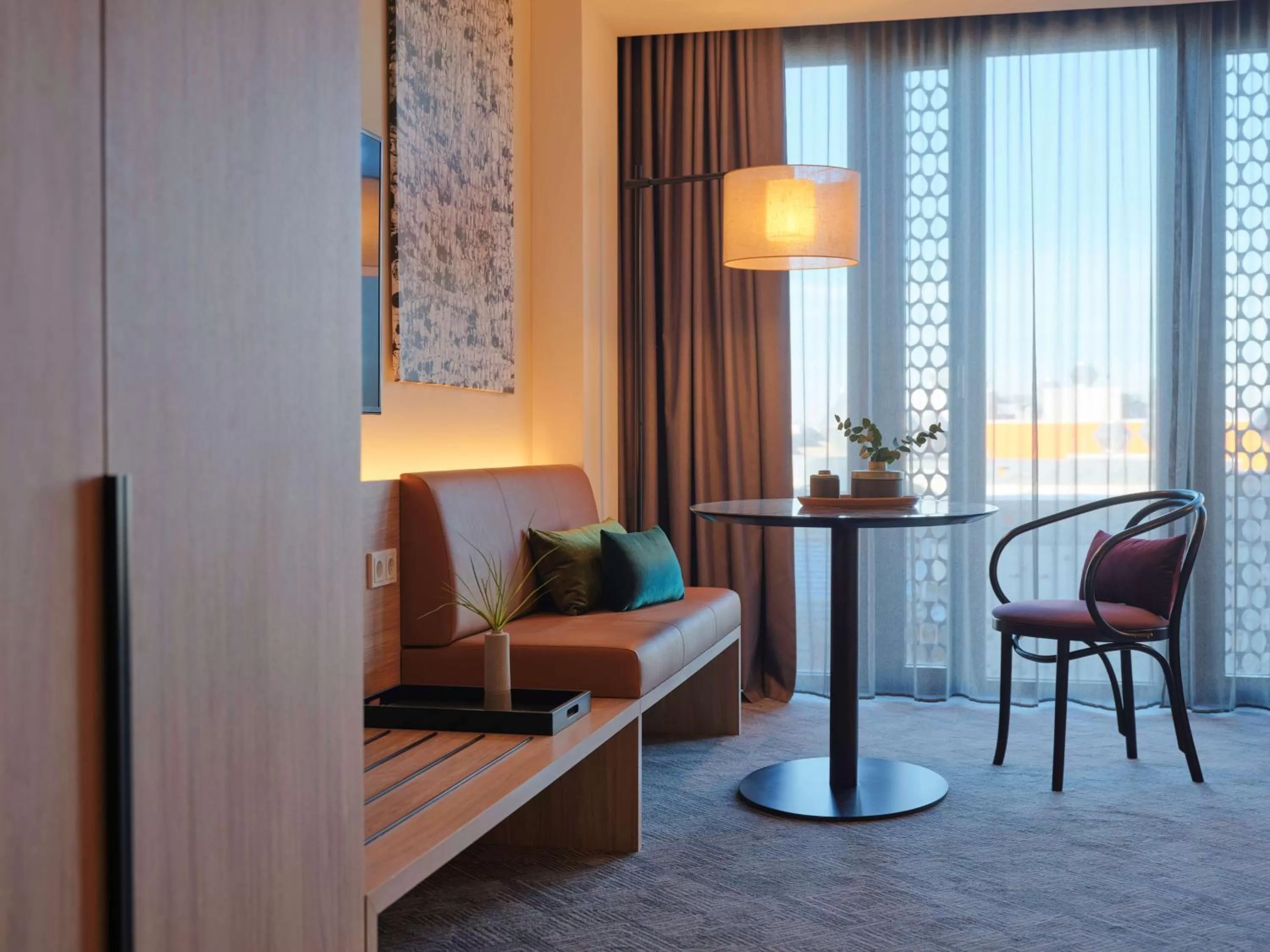 Living room in Adina Apartment Hotel Munich