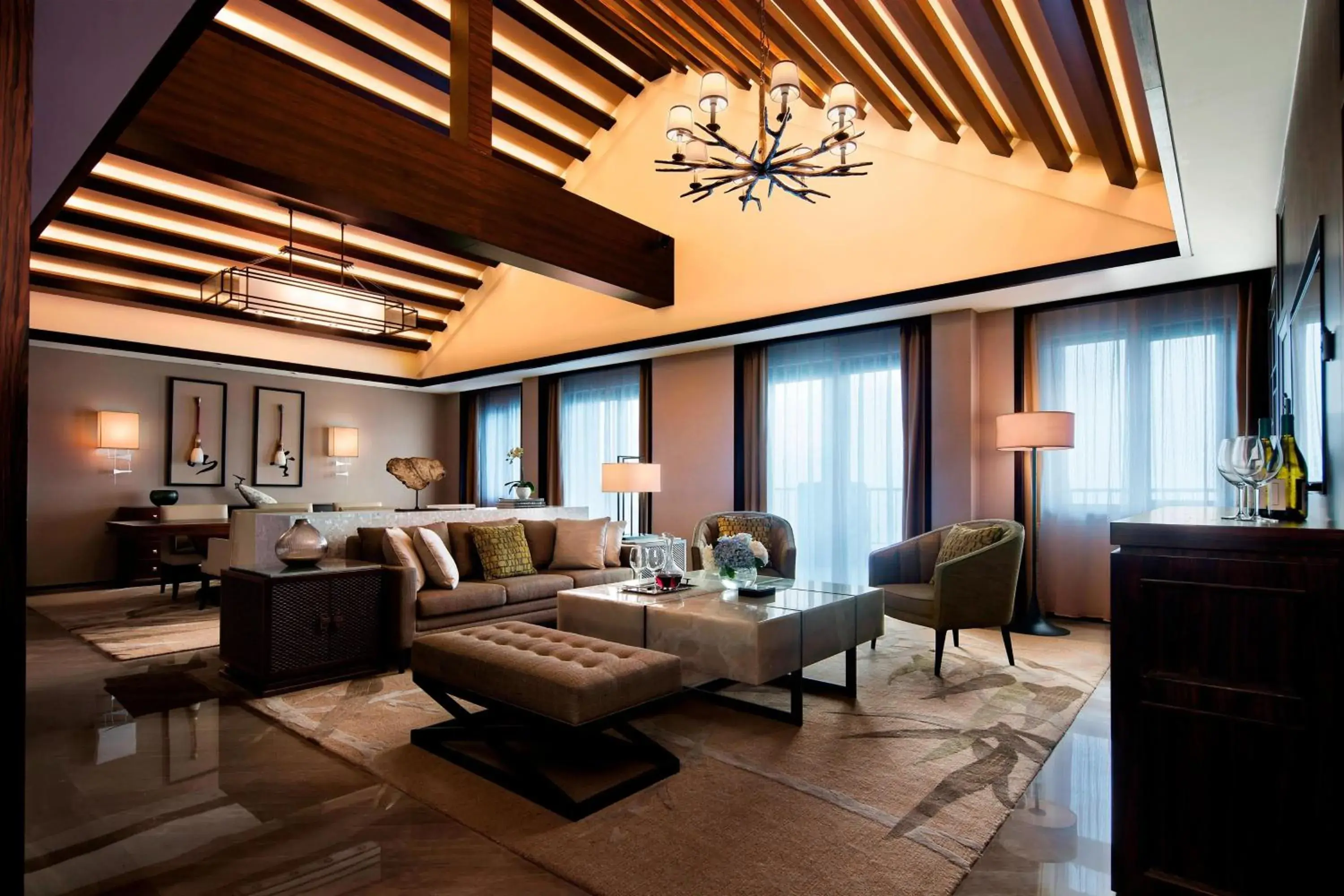 Living room, Seating Area in JW Marriott Hotel Zhejiang Anji