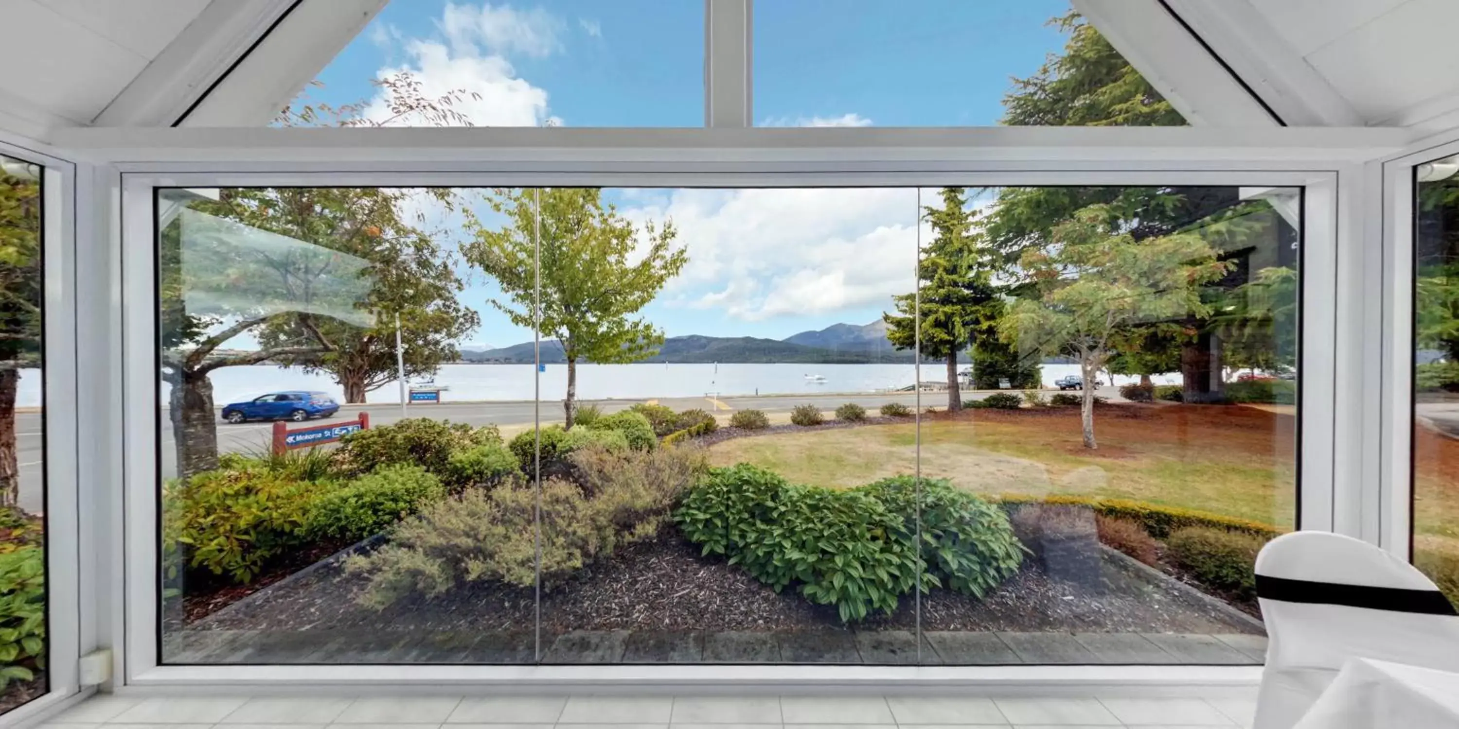 Garden view in Distinction Te Anau Hotel & Villas