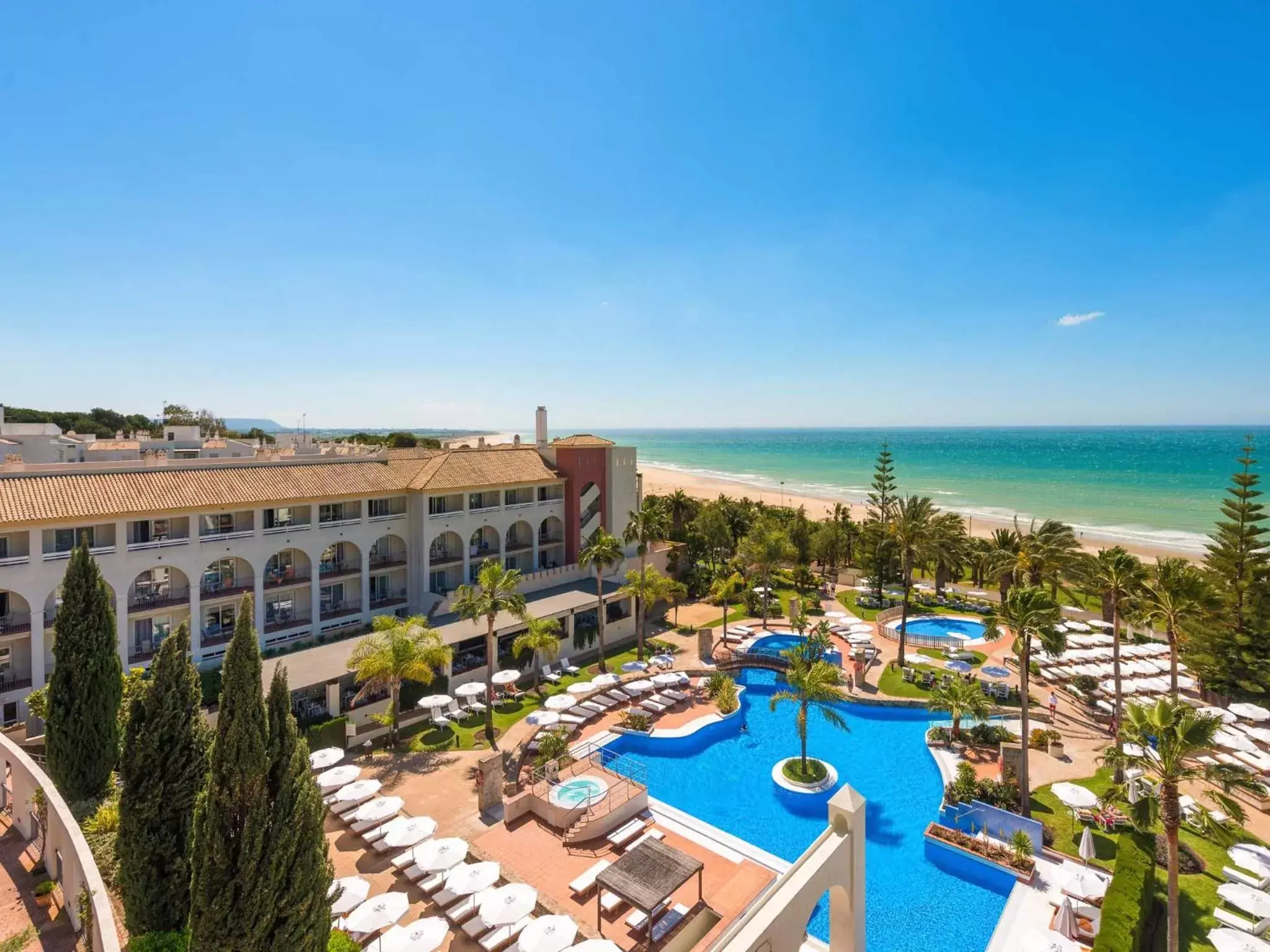 Bird's eye view, Pool View in Hotel Fuerte Conil-Resort