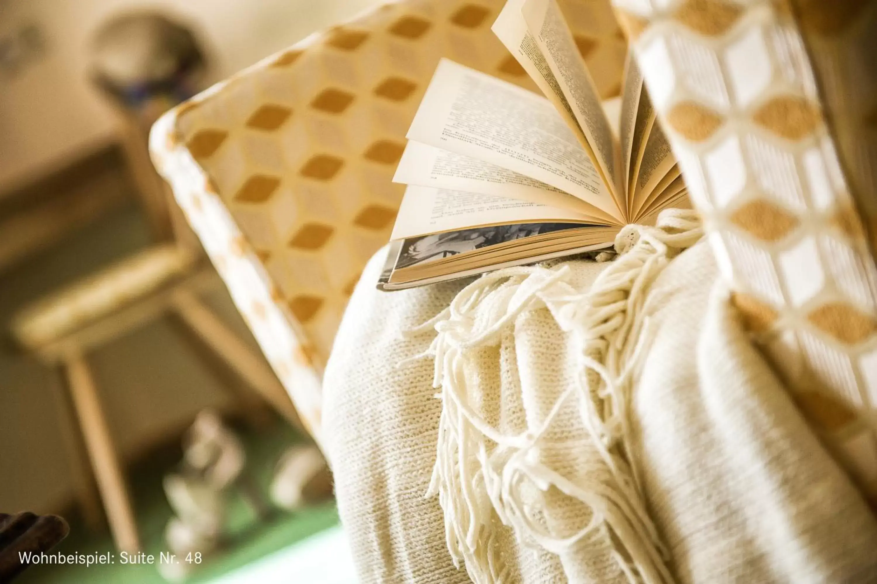 Decorative detail, Bed in Johannesbad Hotel St. Georg