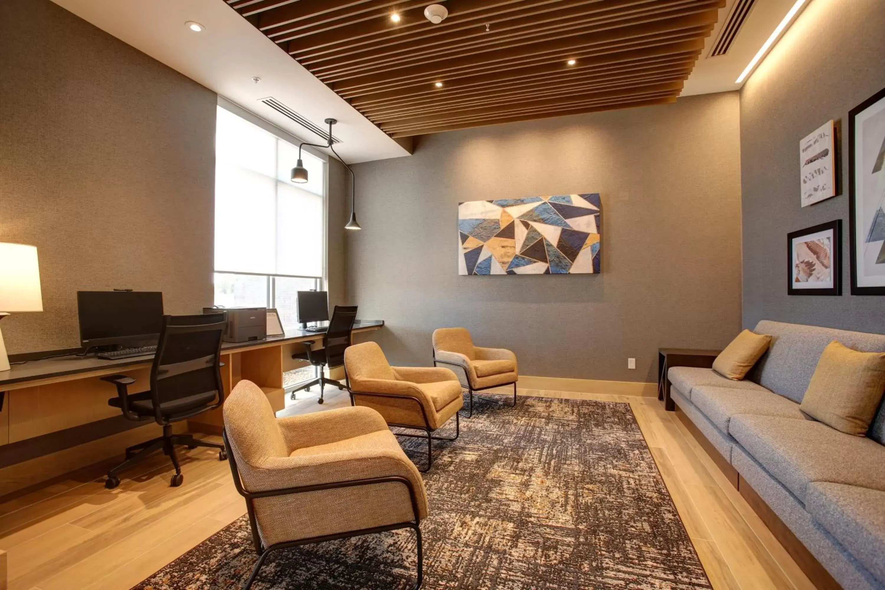 Business facilities, Seating Area in Hyatt Place at Wichita State University