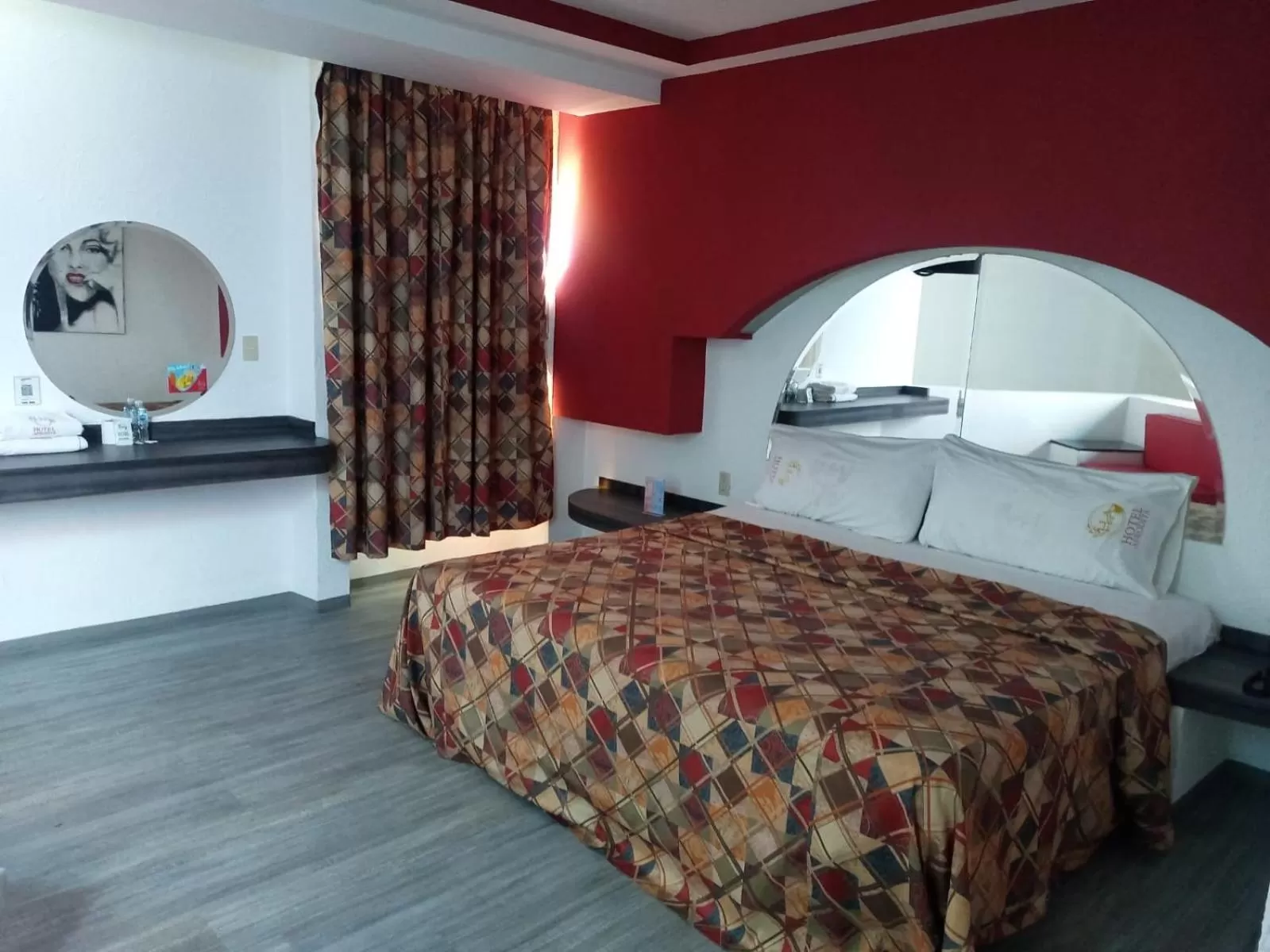 Bed in Hotel Afrodita