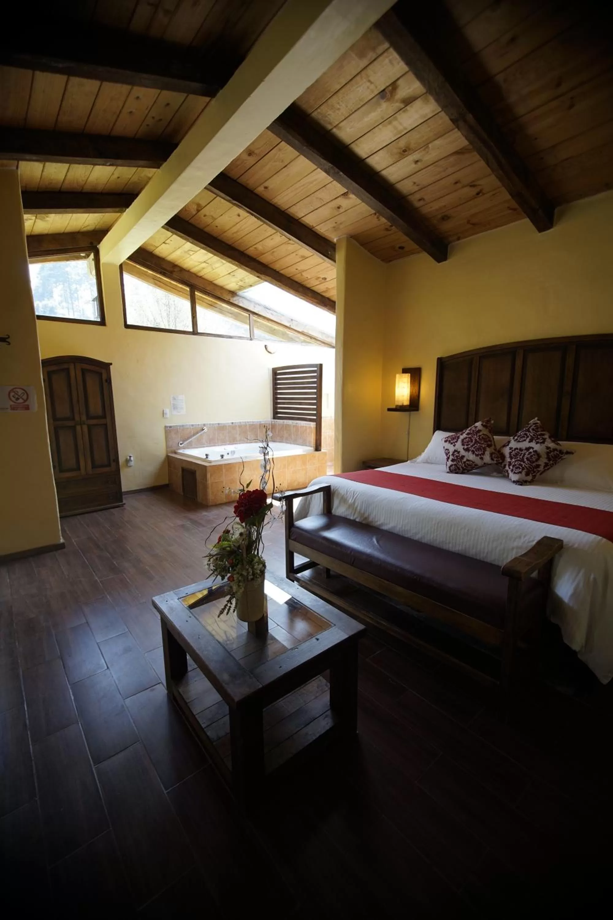 Bed in Cabañas La Cascada