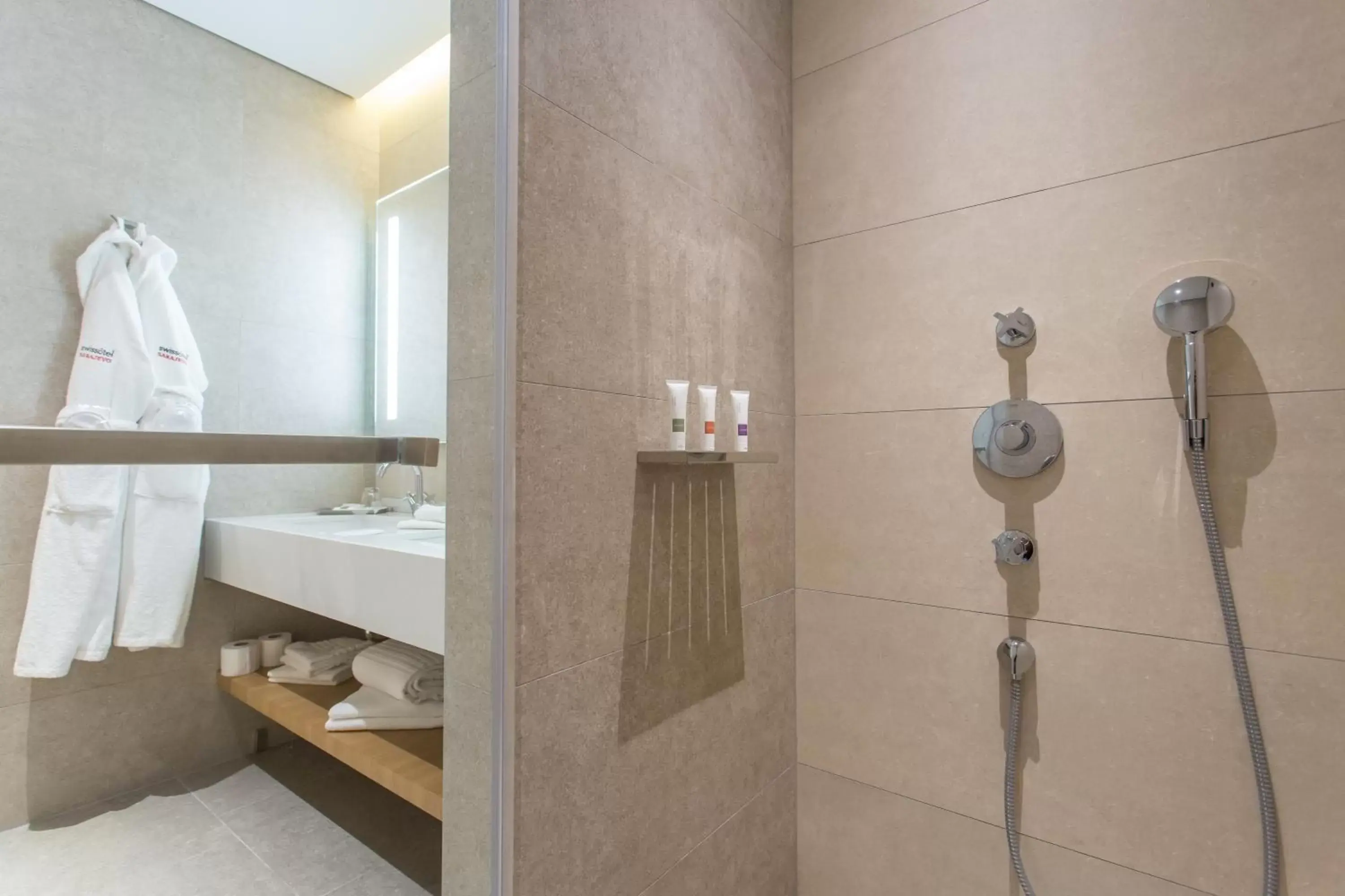 Shower, Bathroom in Swissotel Sarajevo