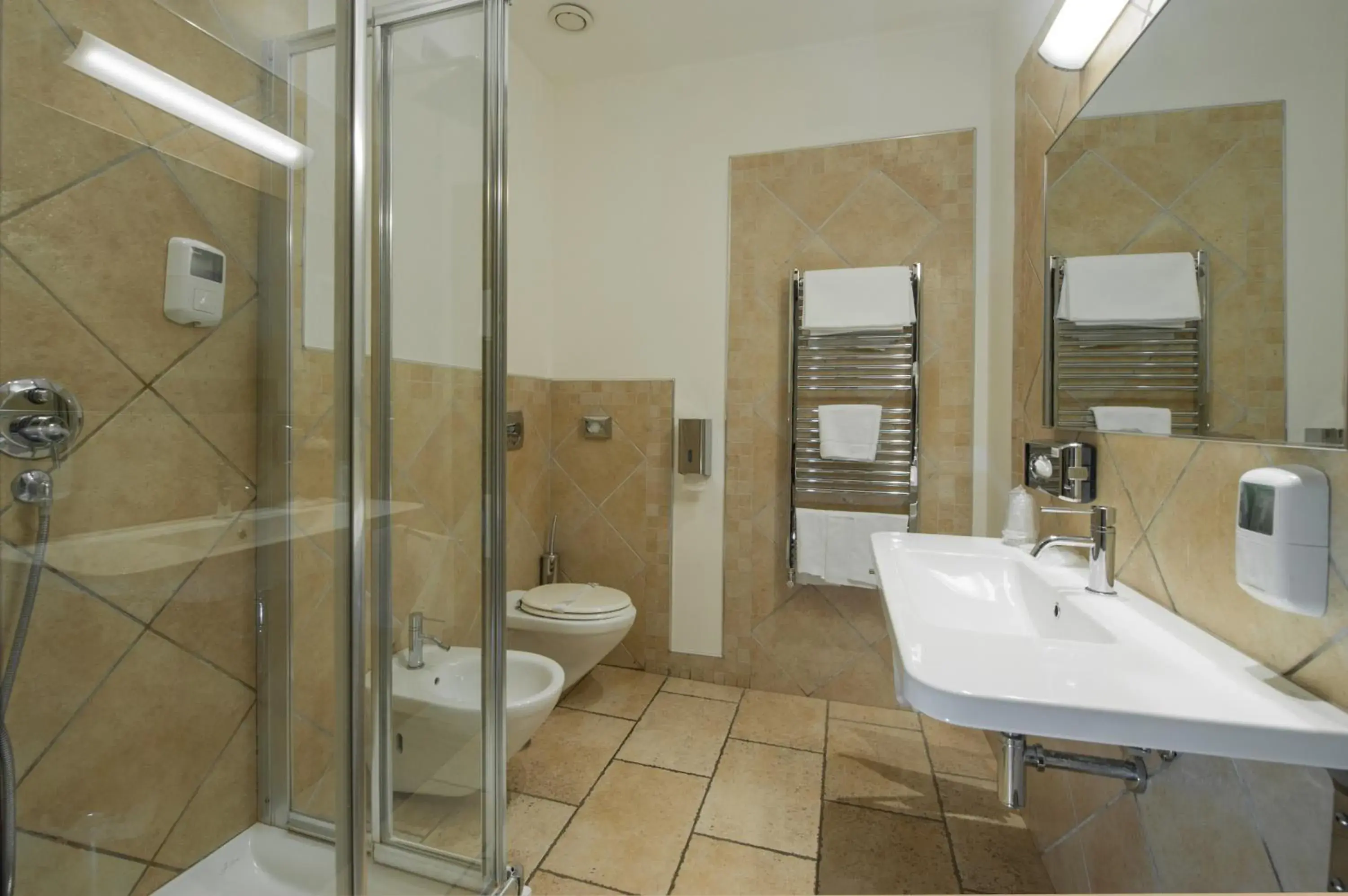 Shower, Bathroom in Hotel Testani Frosinone