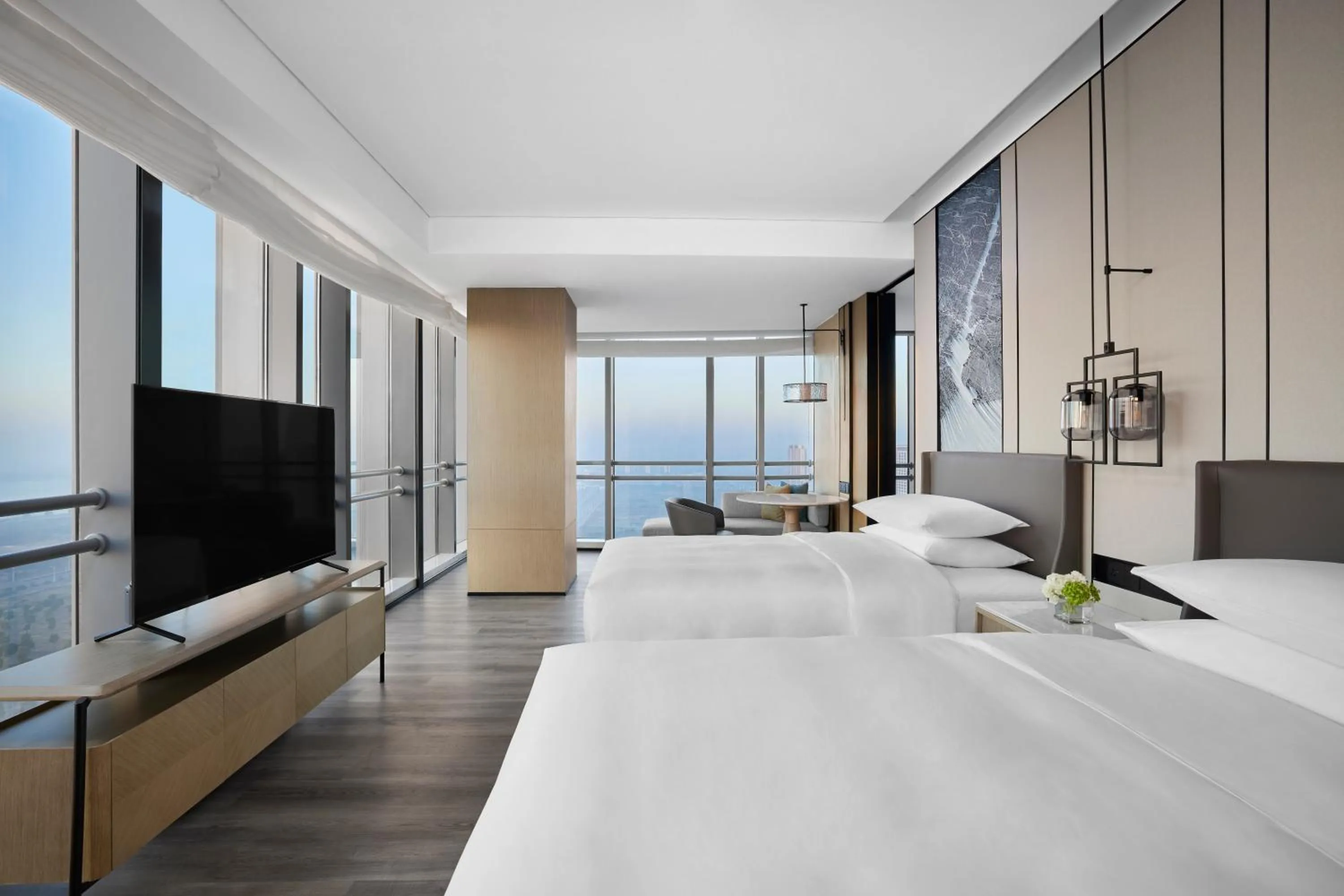 Photo of the whole room, Bed in Changzhou Marriott Hotel Jintan