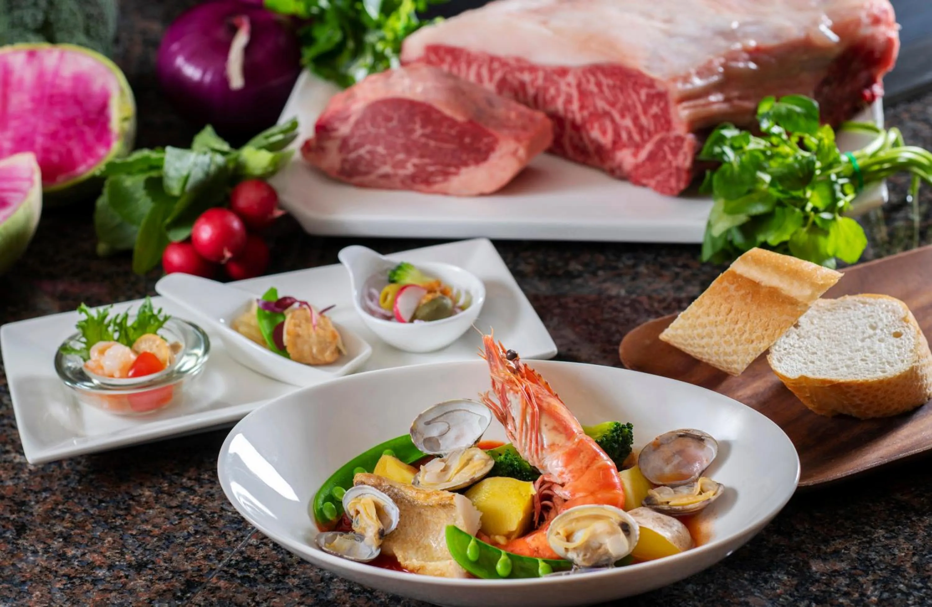 Food close-up in Miyako Hotel Amagasaki