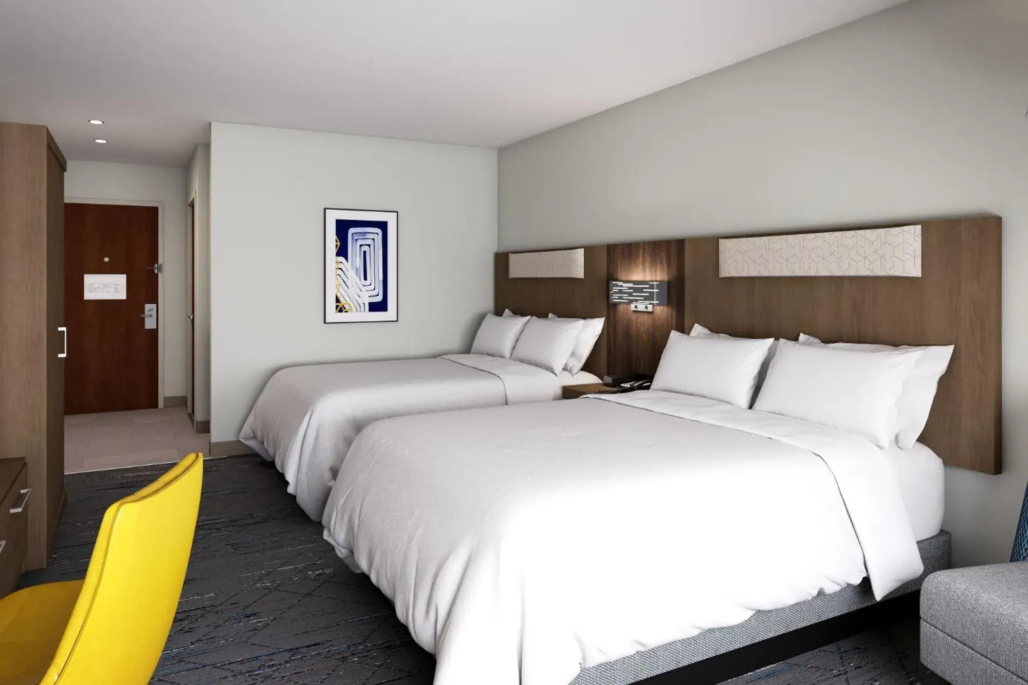 Bed in Holiday Inn Express & Suites Lima, an IHG Hotel
