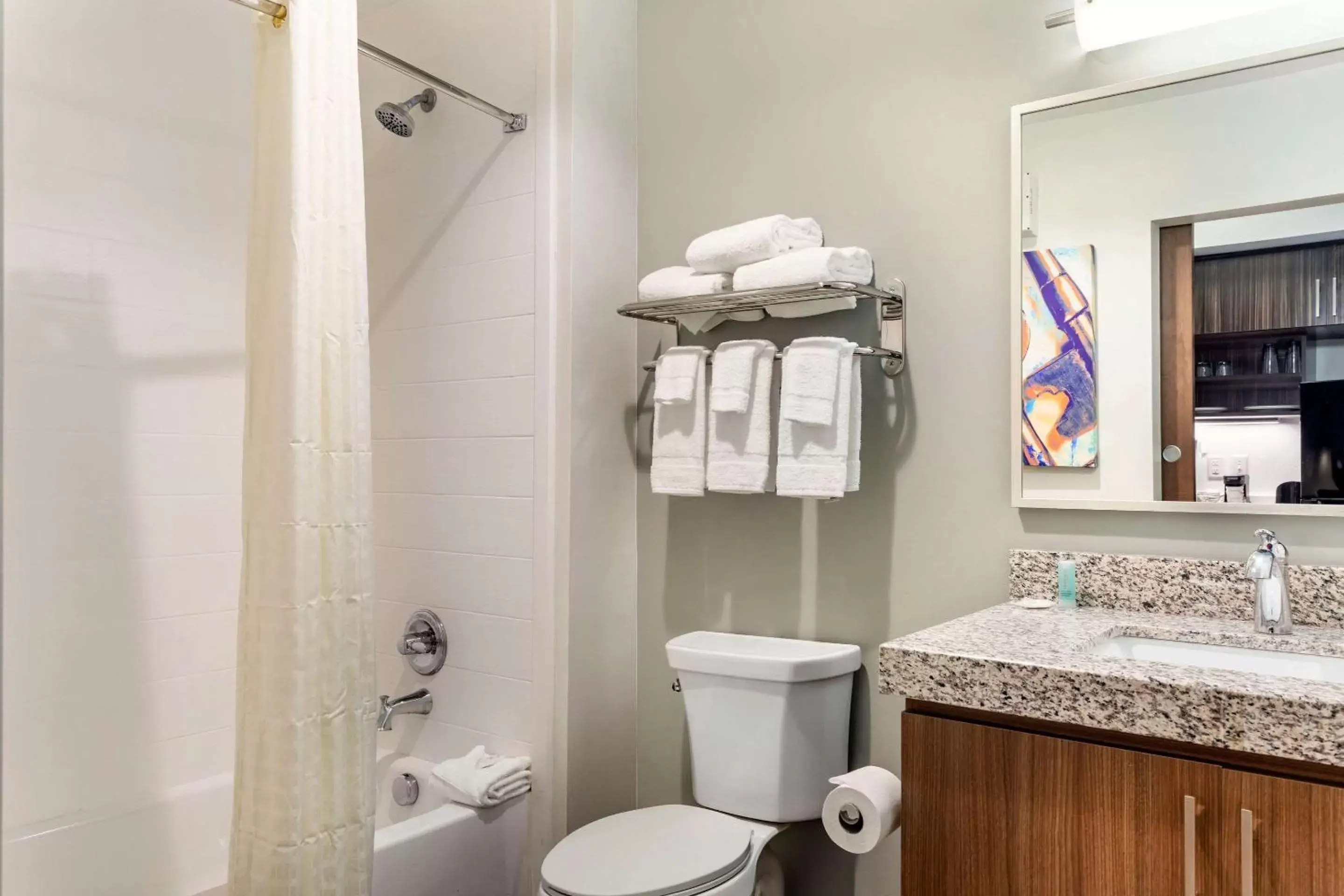 Bathroom in MainStay Suites Lancaster Dallas South