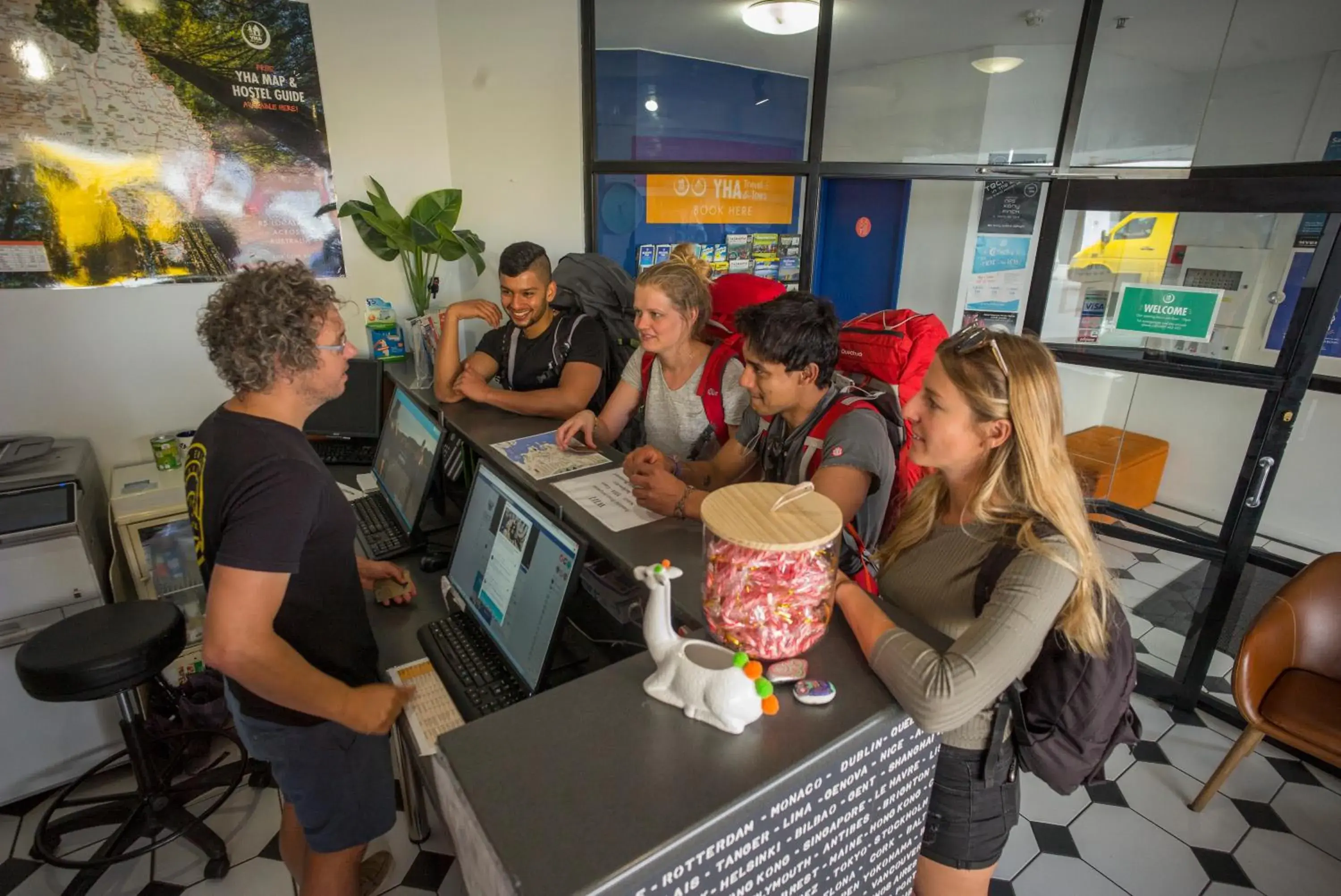 Staff in Hobart Central YHA