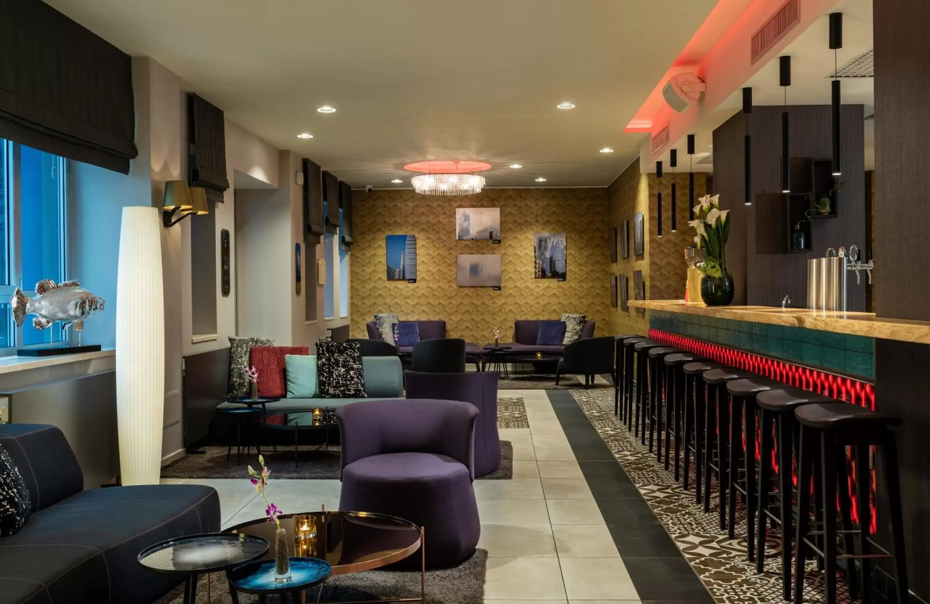 Lounge or bar, Lounge/Bar in NYX Hotel Milan by Leonardo Hotels