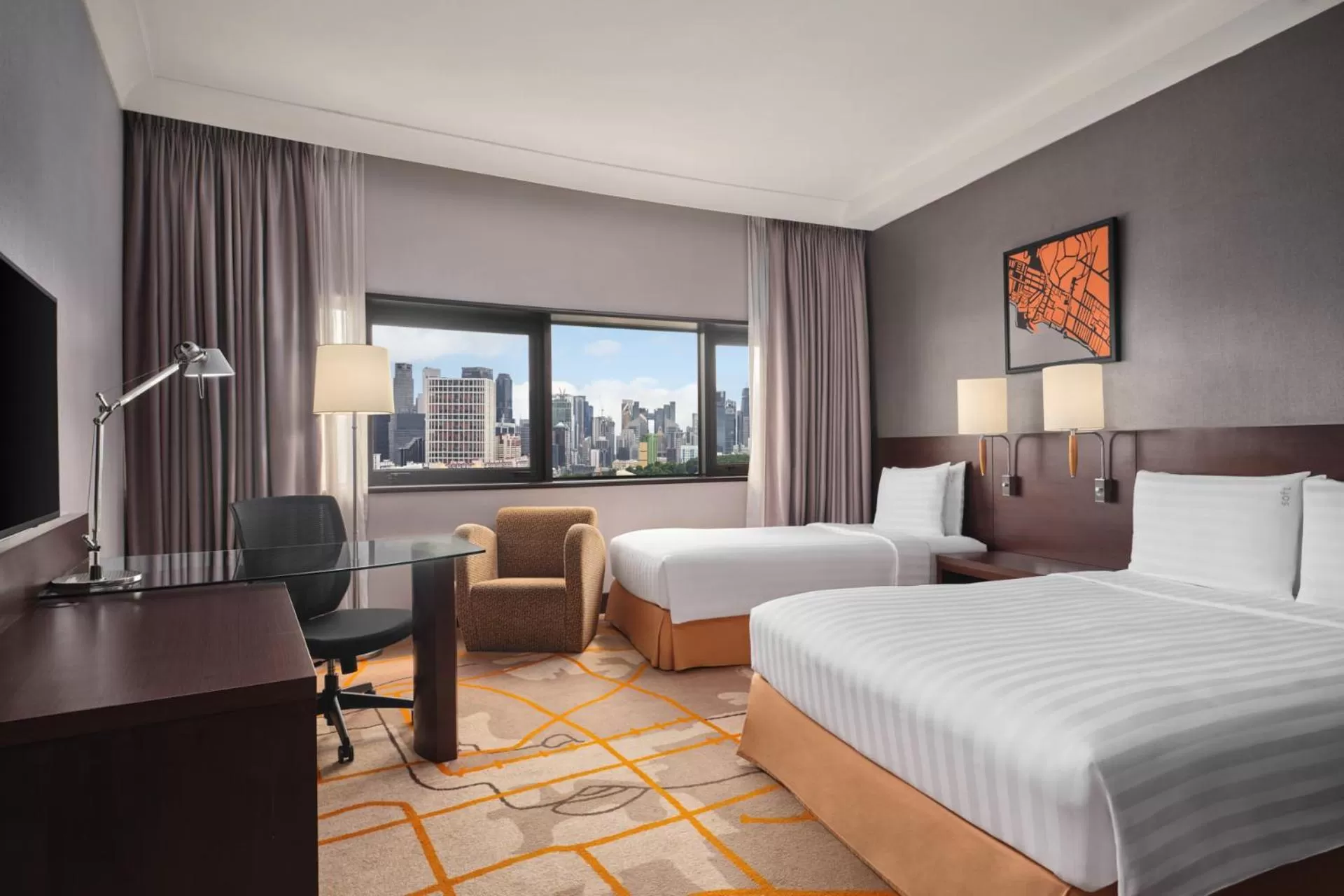 Bedroom, Bed in Holiday Inn Singapore Atrium by IHG