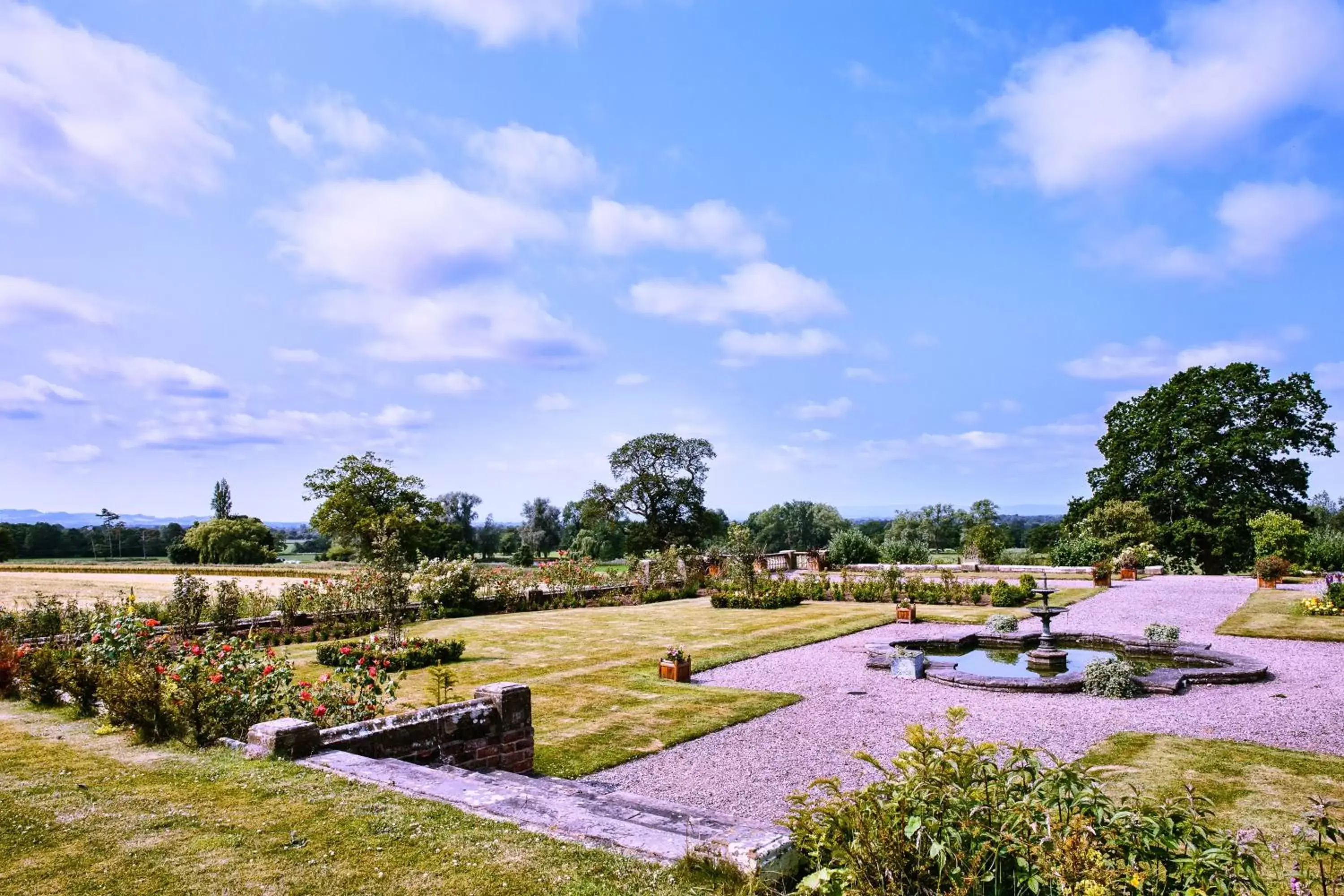 Garden in Willington Hall Hotel