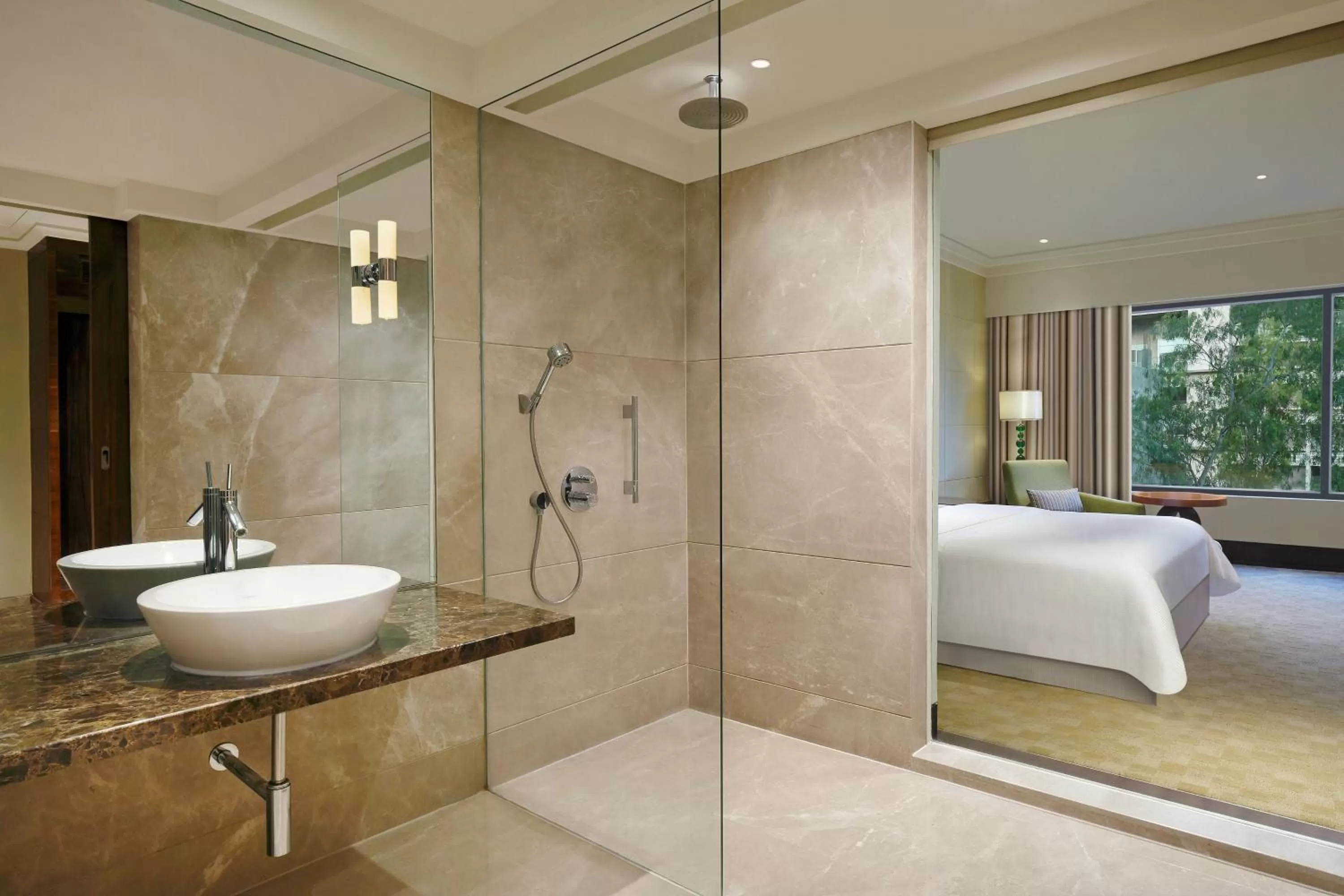 Bathroom, Bed in The Westin Pune Koregaon Park
