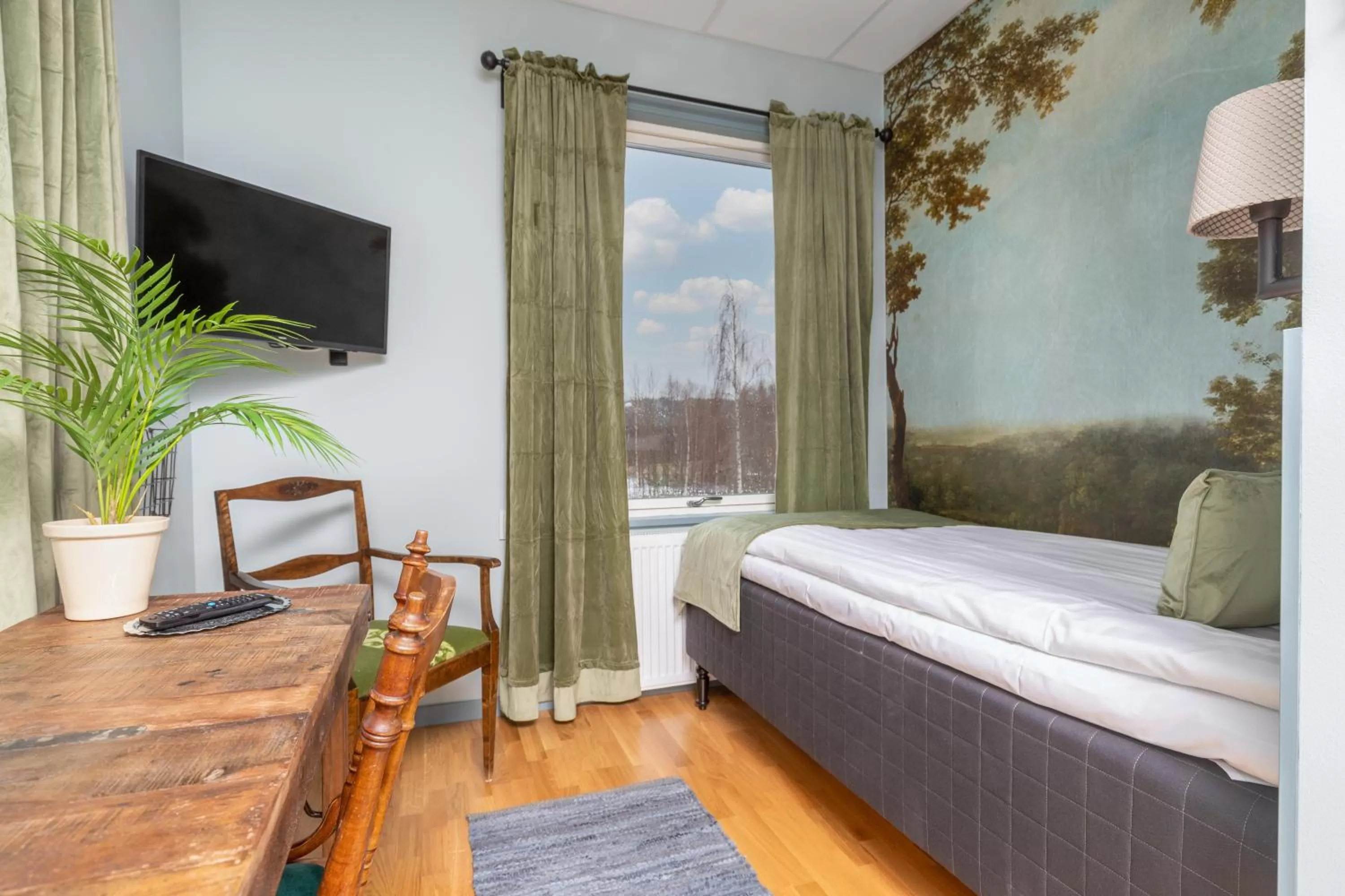 Property building, Bed in Järnvägshotellet Edsbyn