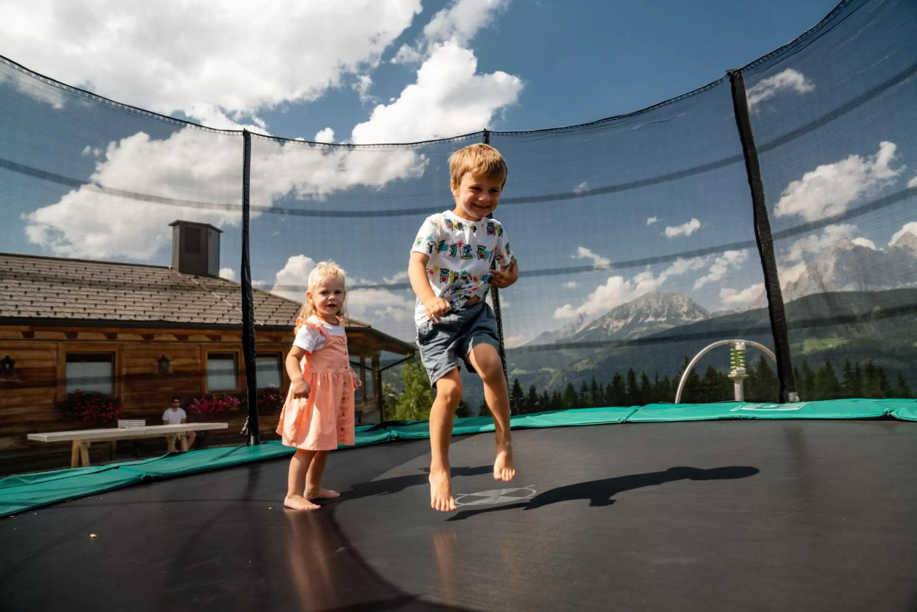 Children play ground, Children in Almwelt Austria