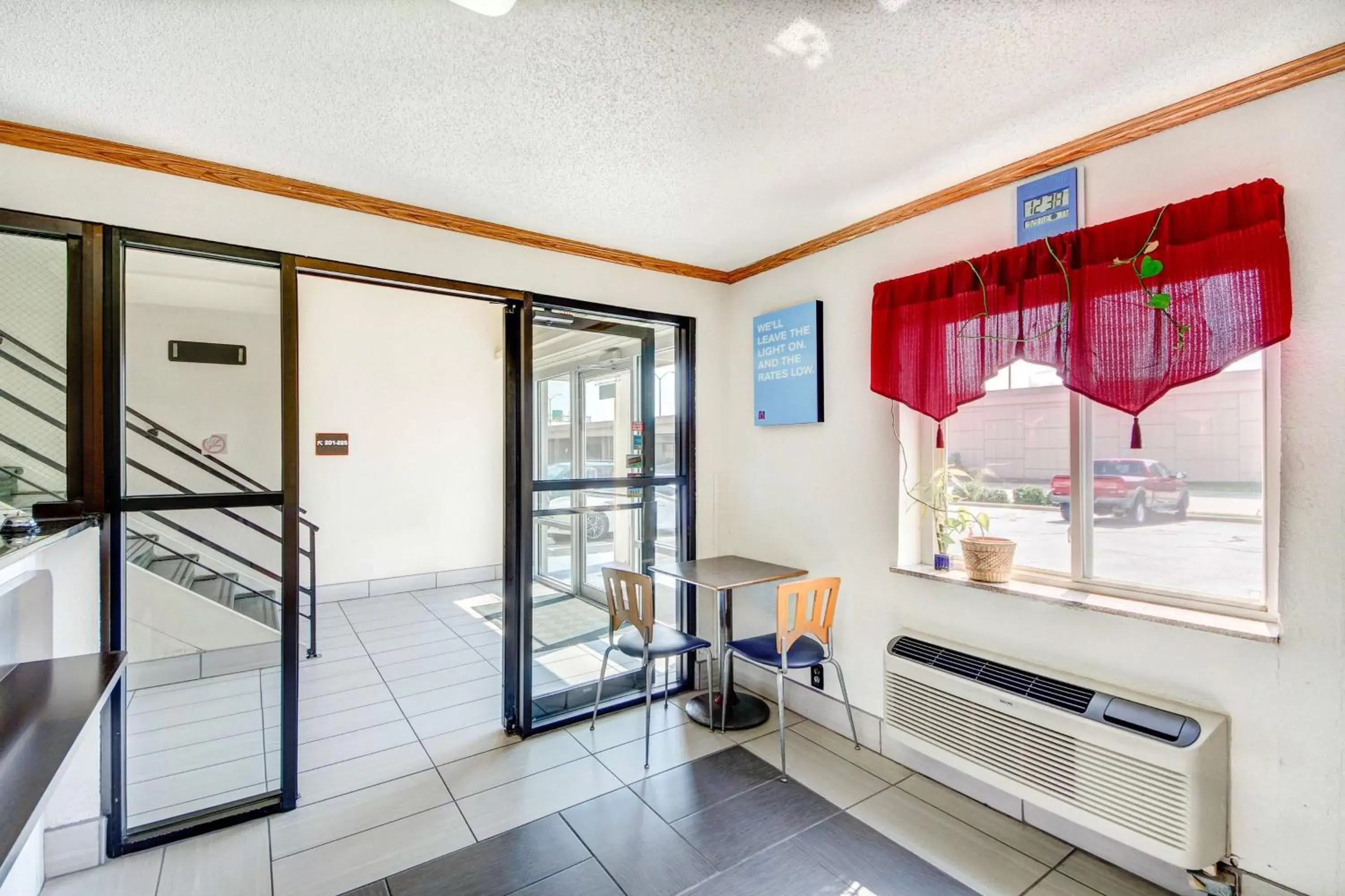 Lobby or reception, View in Motel 6-Wichita, KS