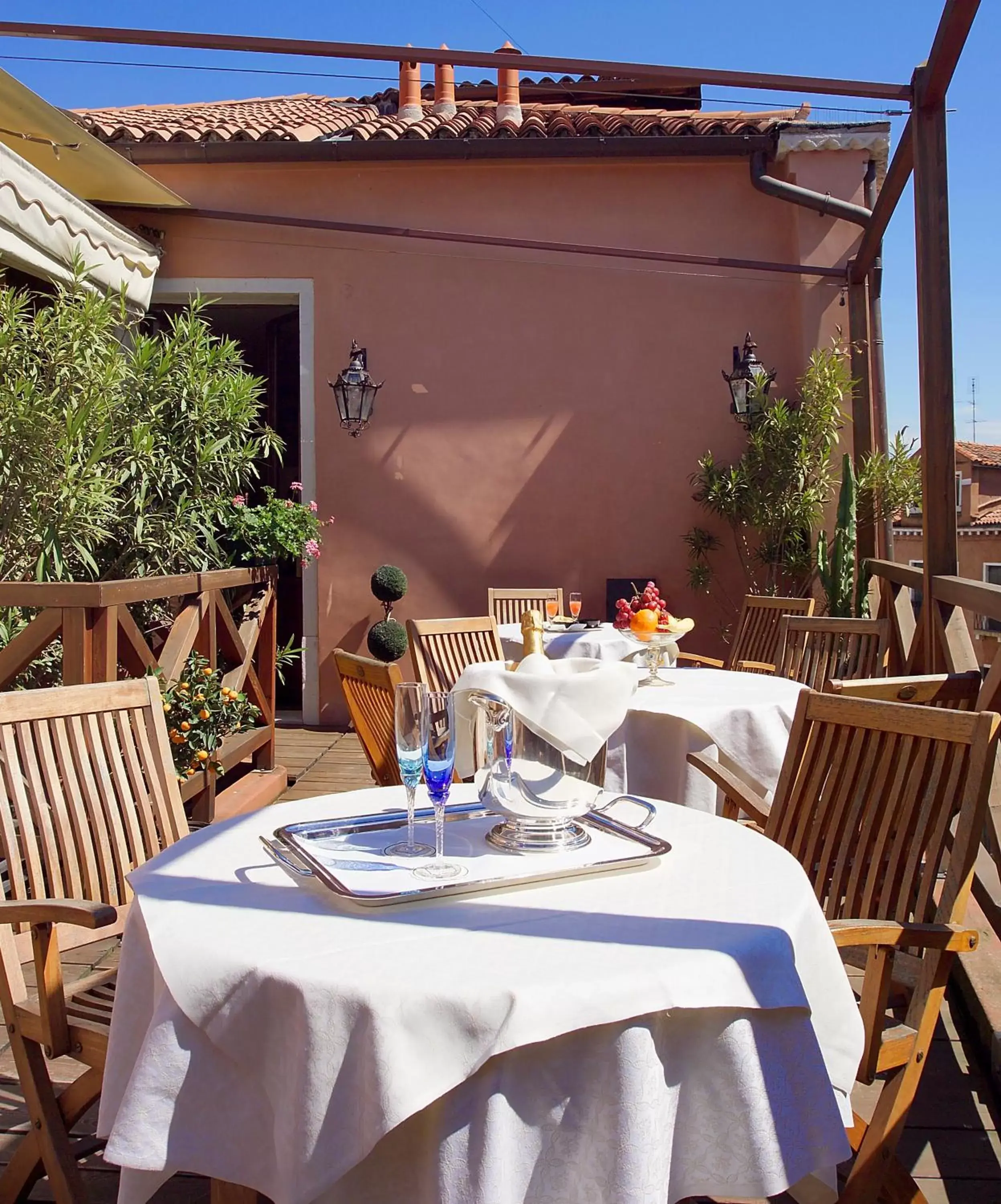 Balcony/Terrace, Restaurant/Places to Eat in Hotel Ca' dei Conti