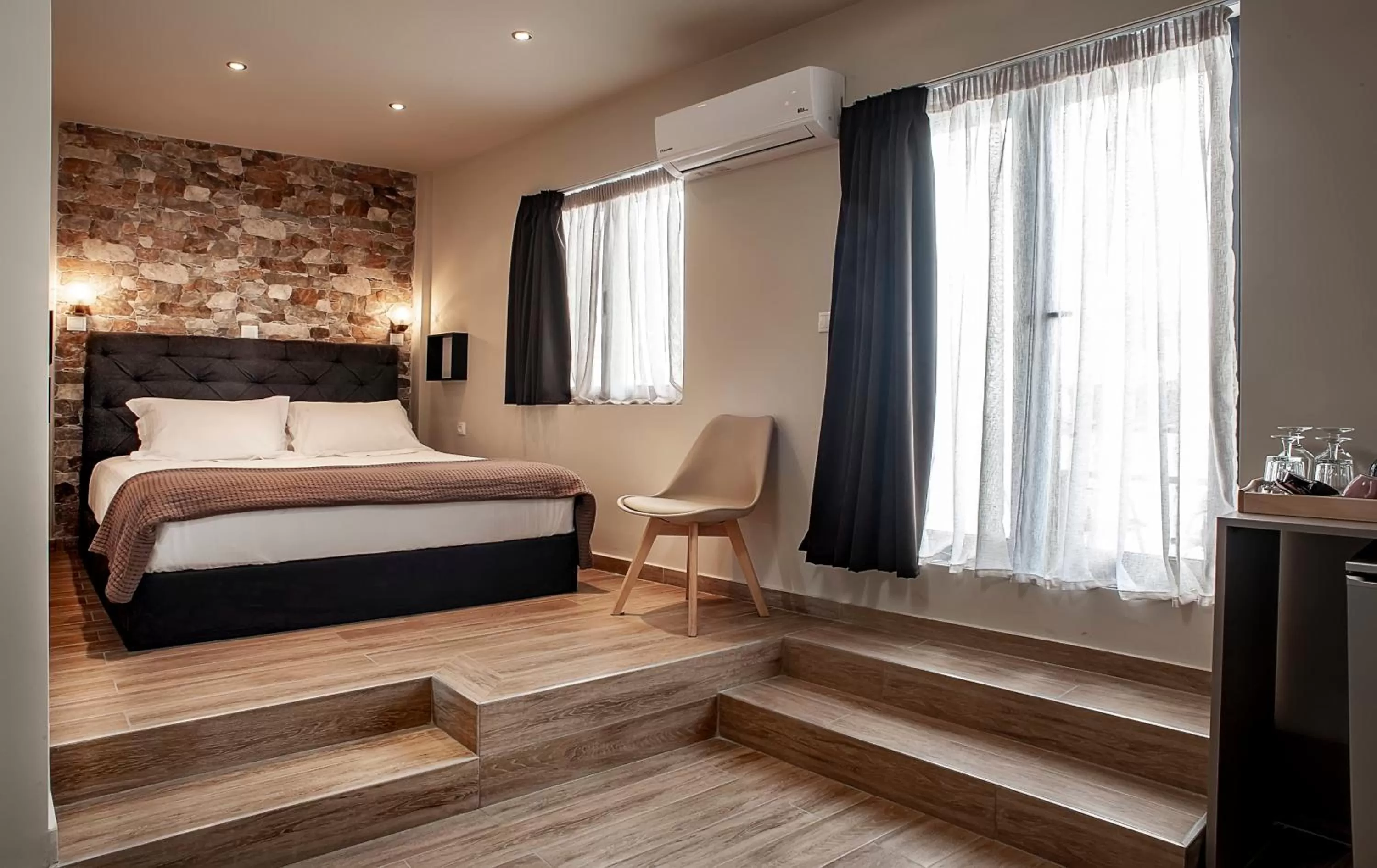 Bed in Pallada Athens boutique rooms & apartments