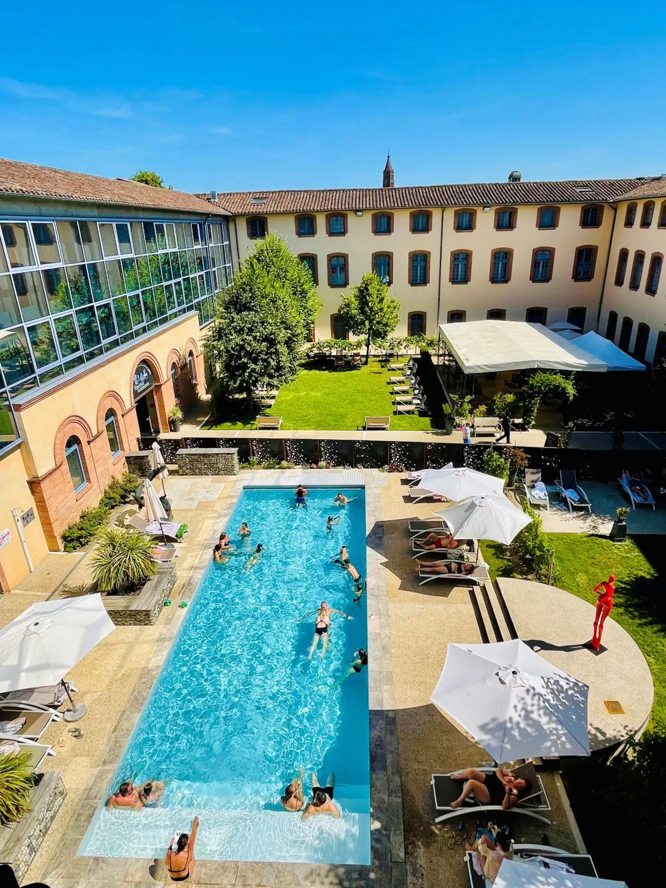 Pool view in Abbaye des Capucins Spa & Resort