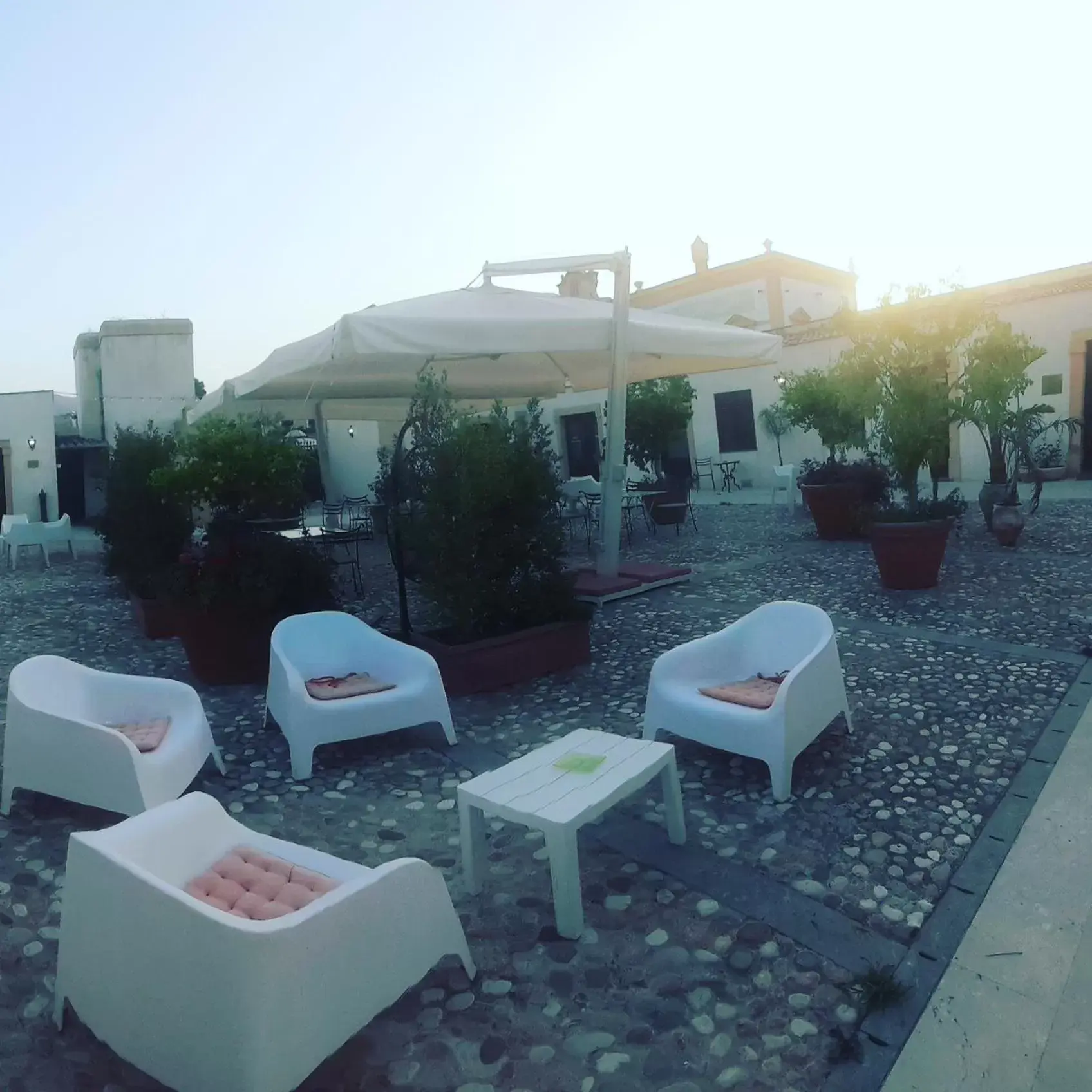 Patio in Hotel Villa Lampedusa