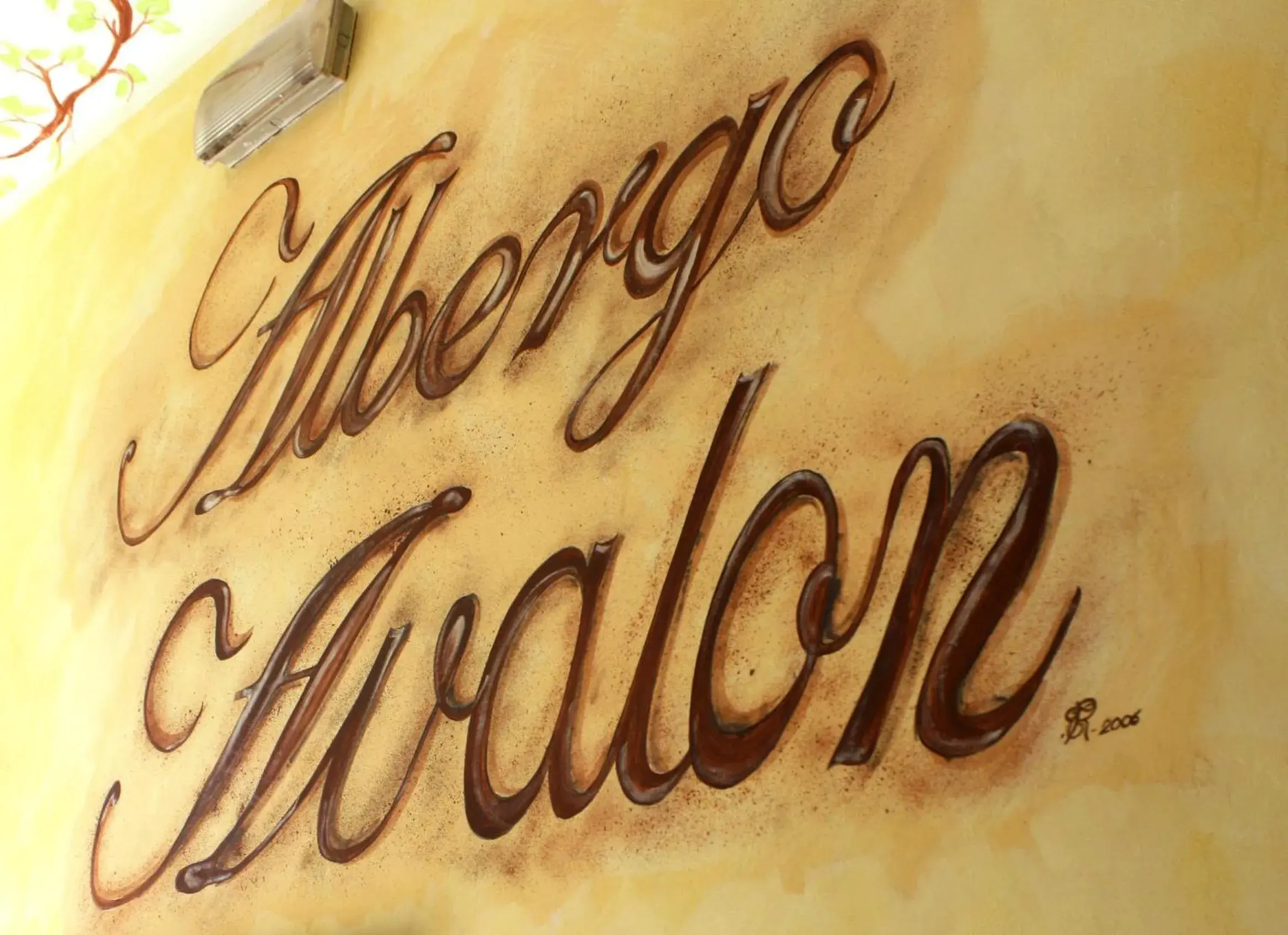 Decorative detail in Albergo Avalon