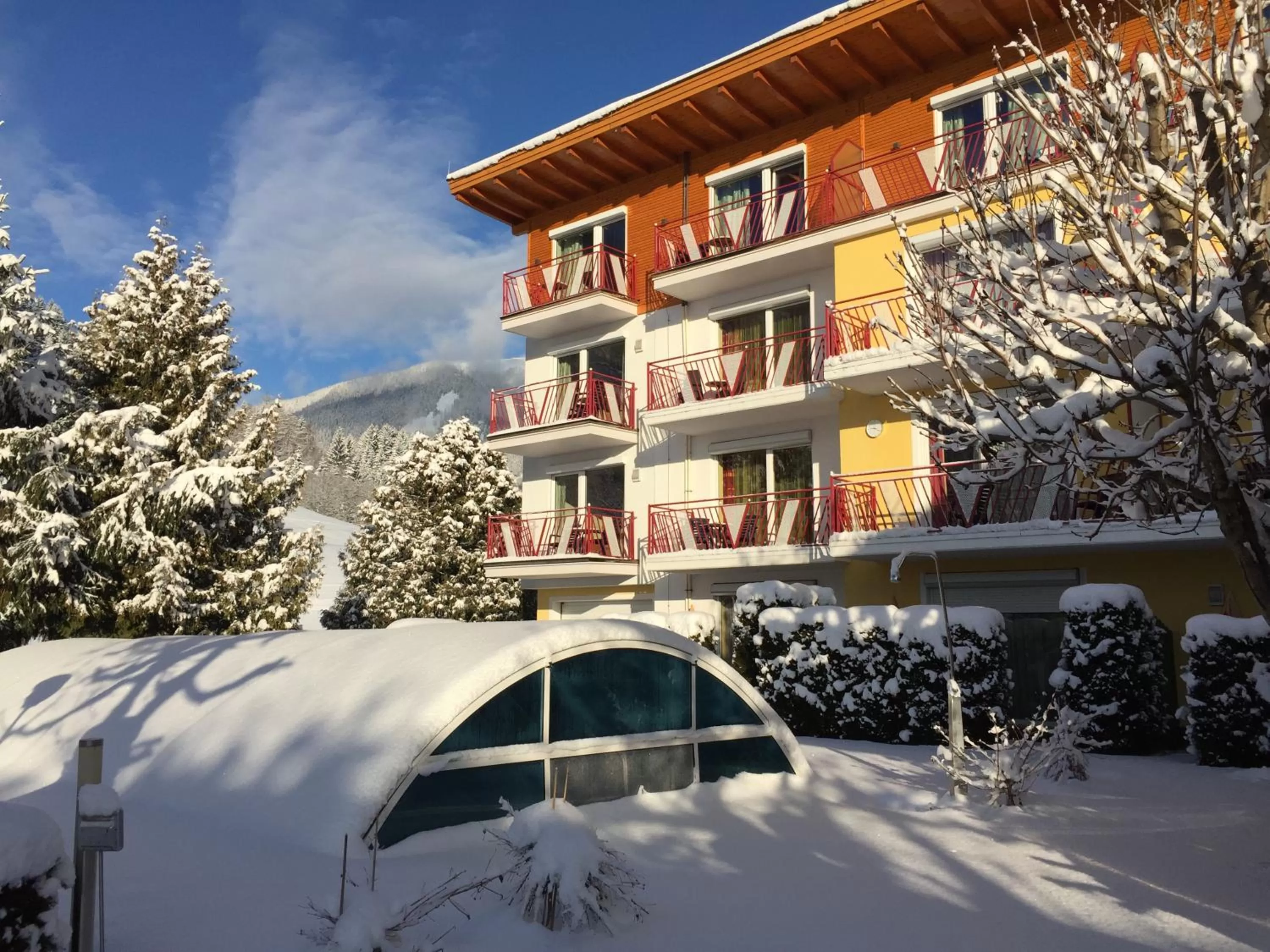 Garden view in Hotel Victoria