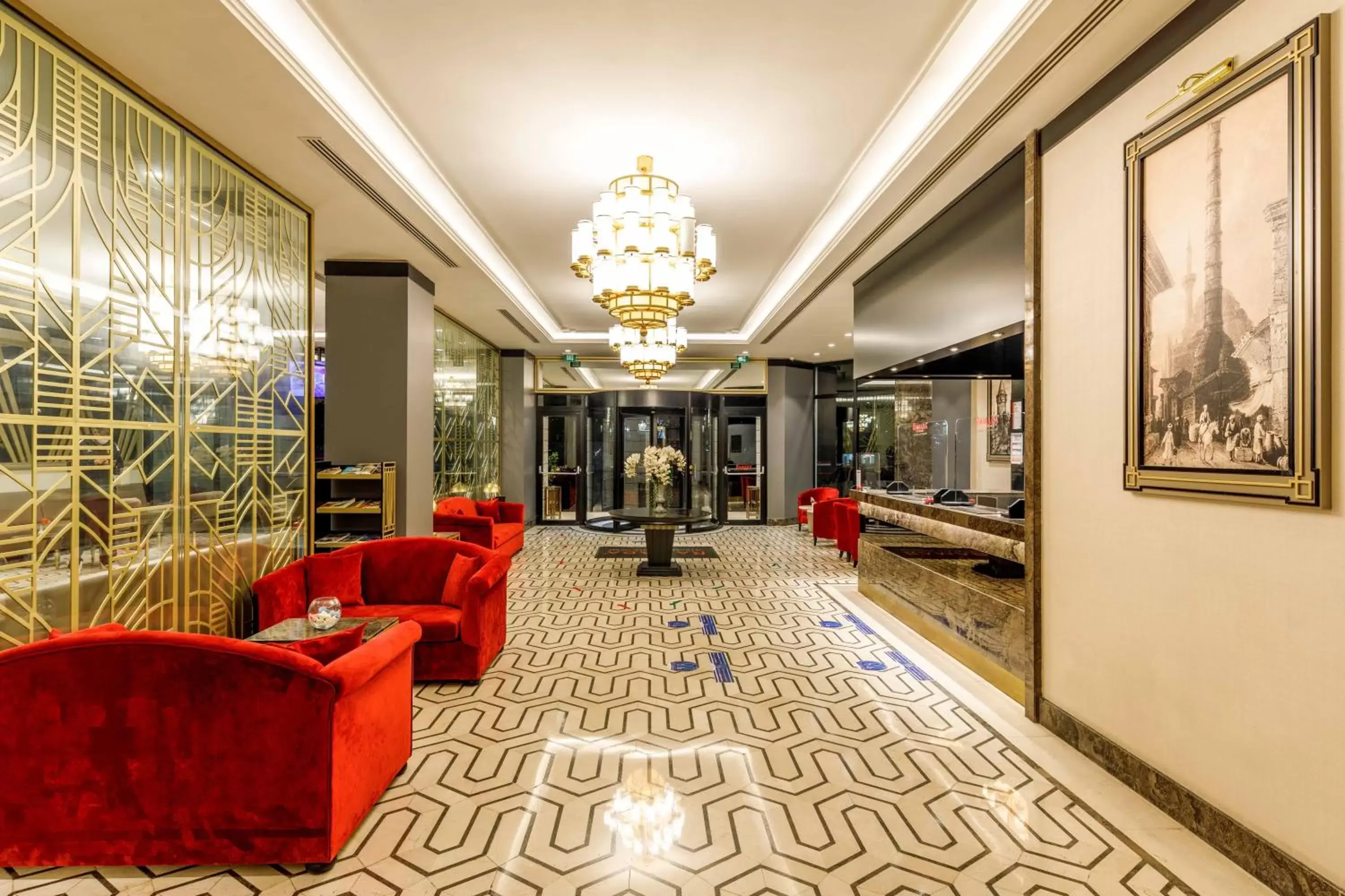 Living room, Lobby/Reception in Ramada by Wyndham Istanbul Golden Horn