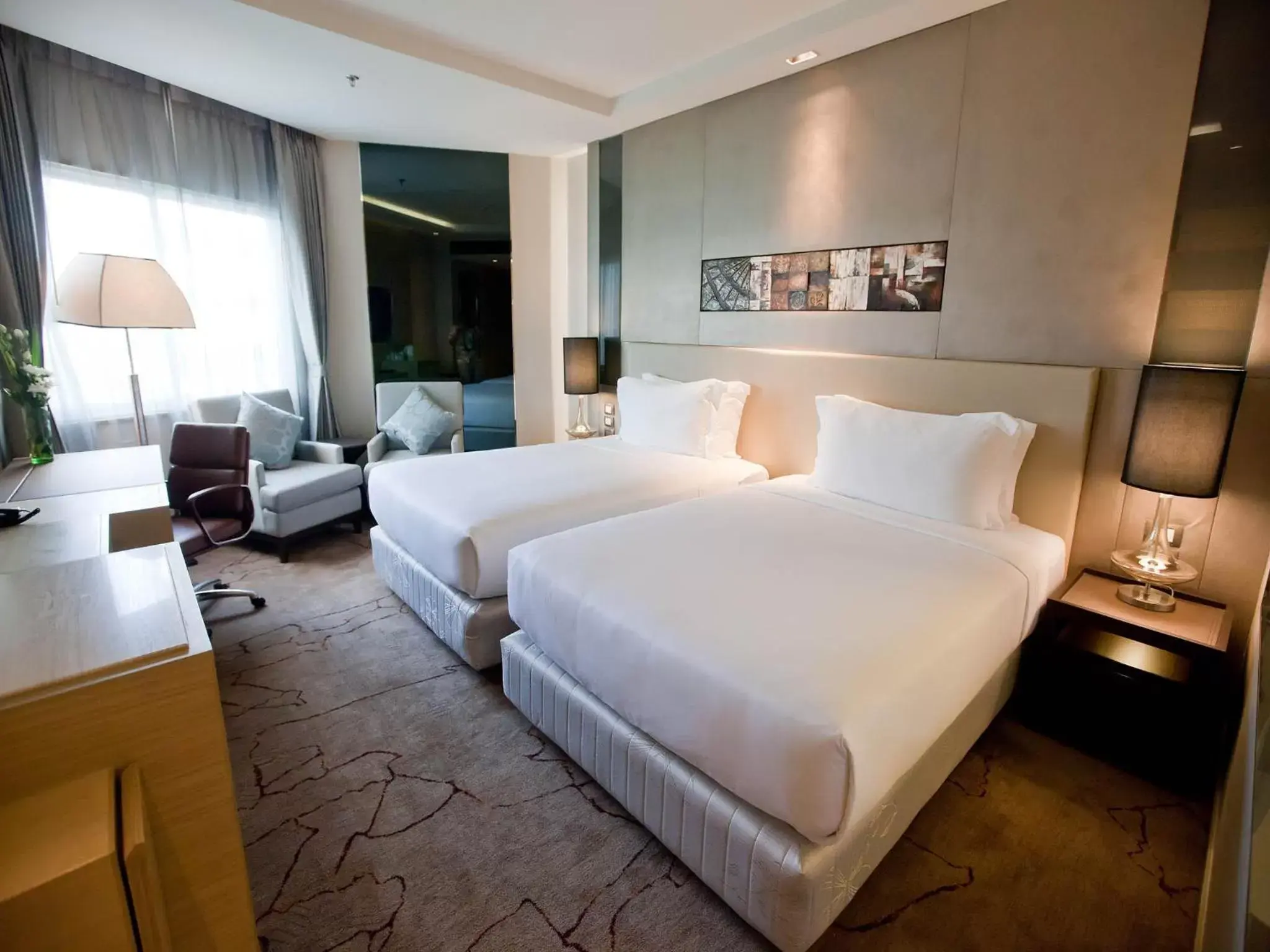 Photo of the whole room, Bed in Graceland Bangkok by Grace Hotel - SHA Extra Plus