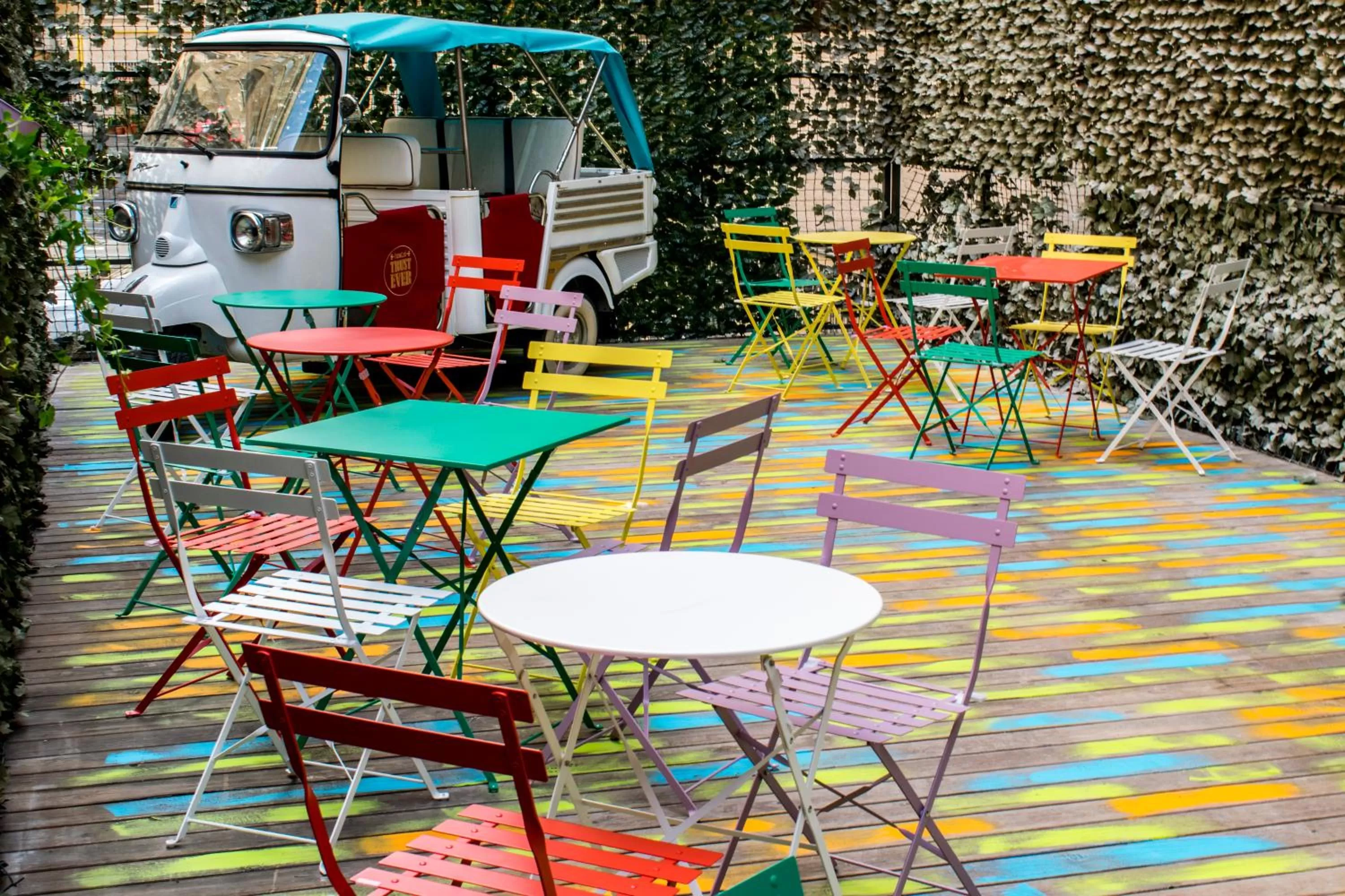 Patio in Hostel Trastevere