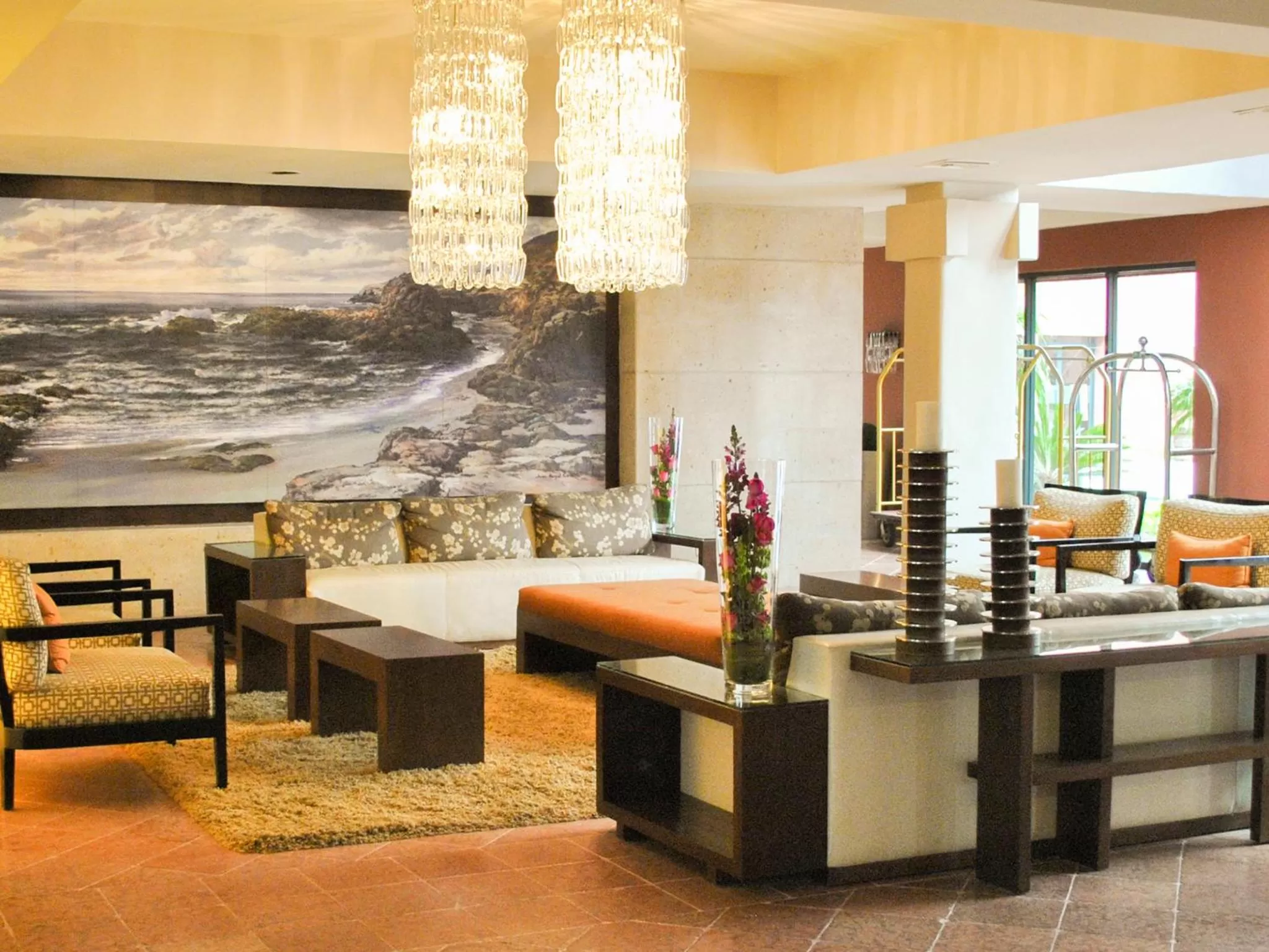 Lobby or reception in Hotel Coral & Marina