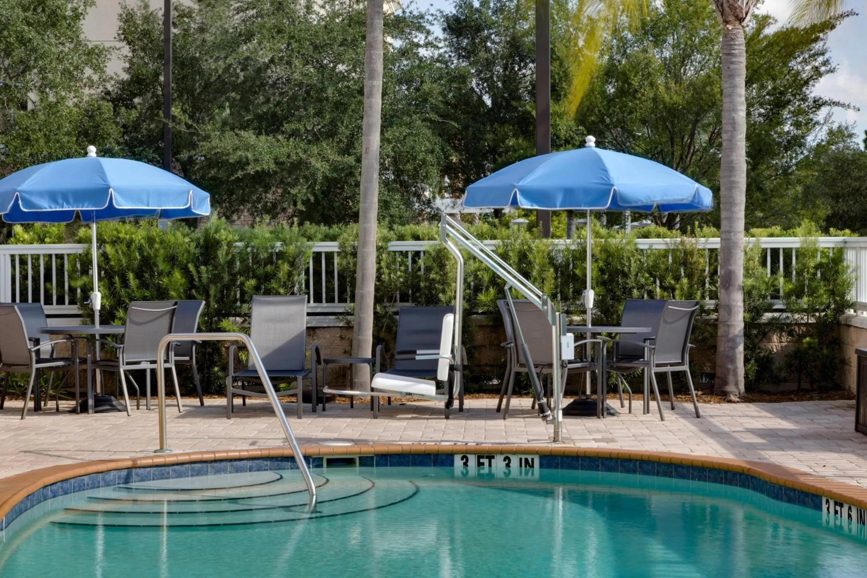 Swimming pool in Fairfield Inn and Suites by Marriott Titusville Kennedy Space Center