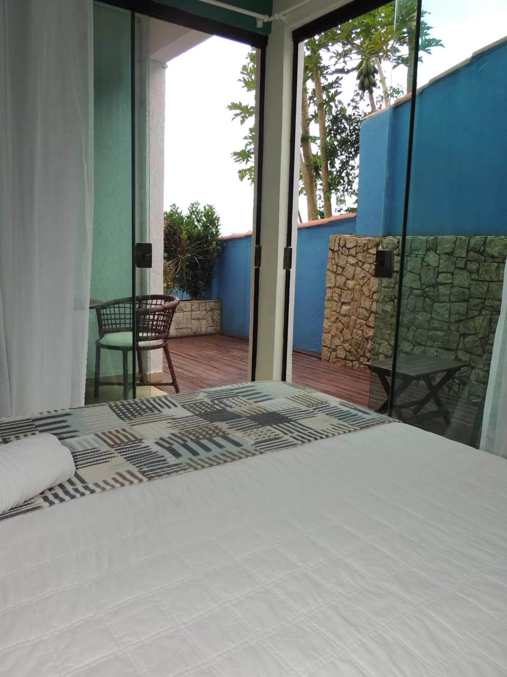 Bed in Pousada Akaroa