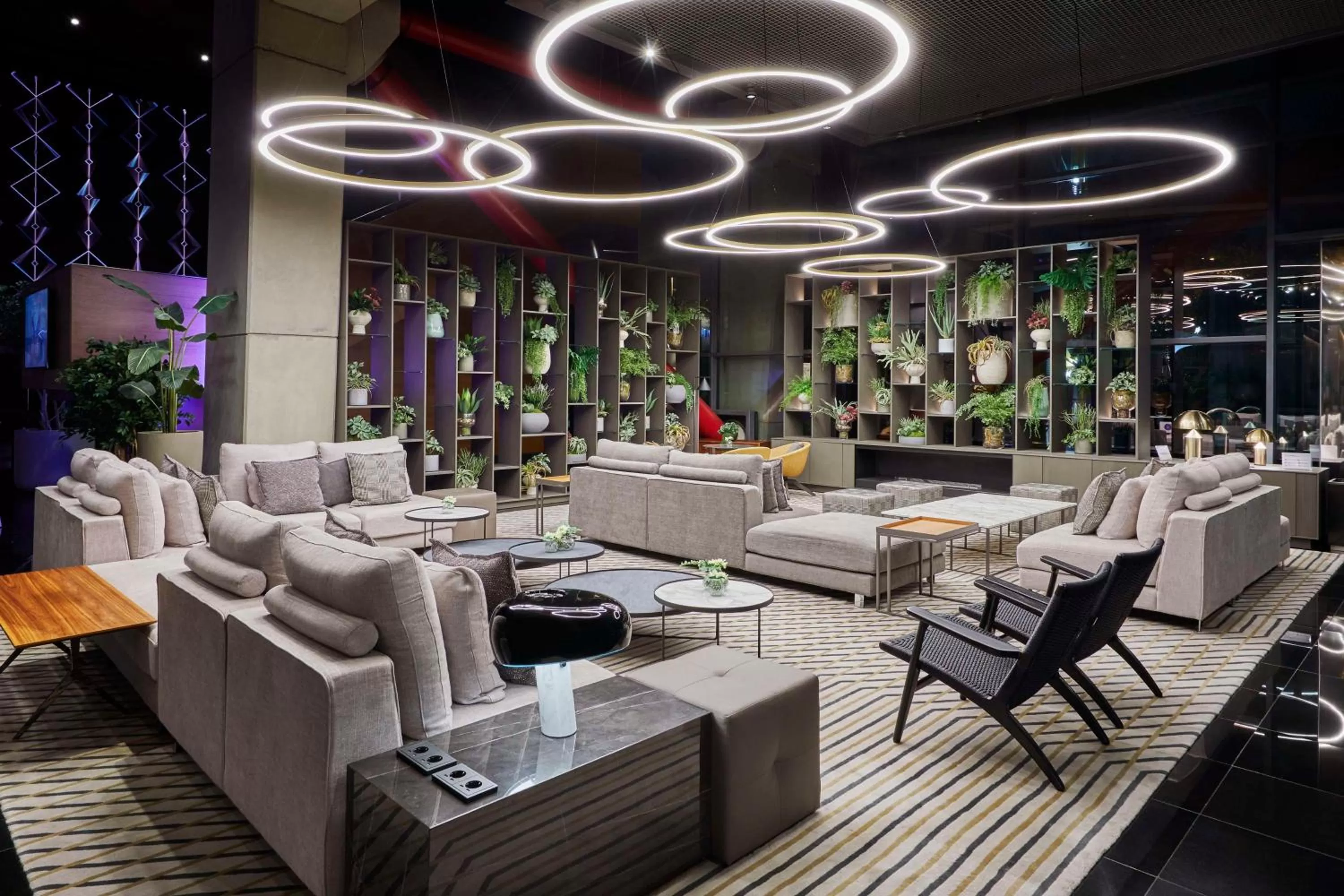 Lobby or reception in Hyatt Regency Barcelona Tower