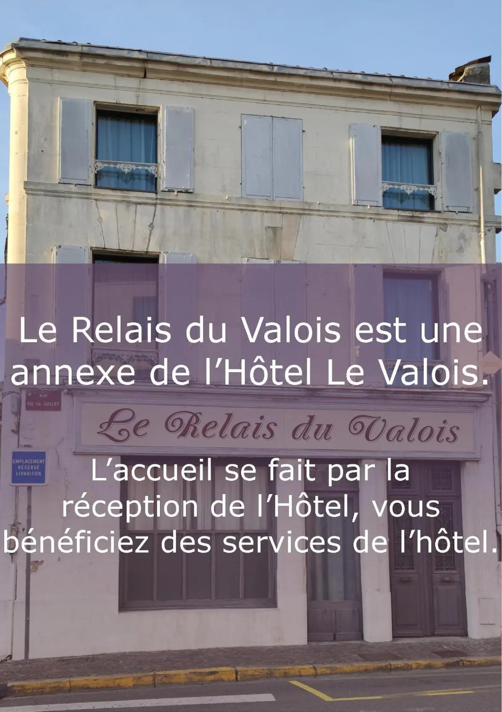 Facade/entrance in Hotel Le Valois, Cognac Centre